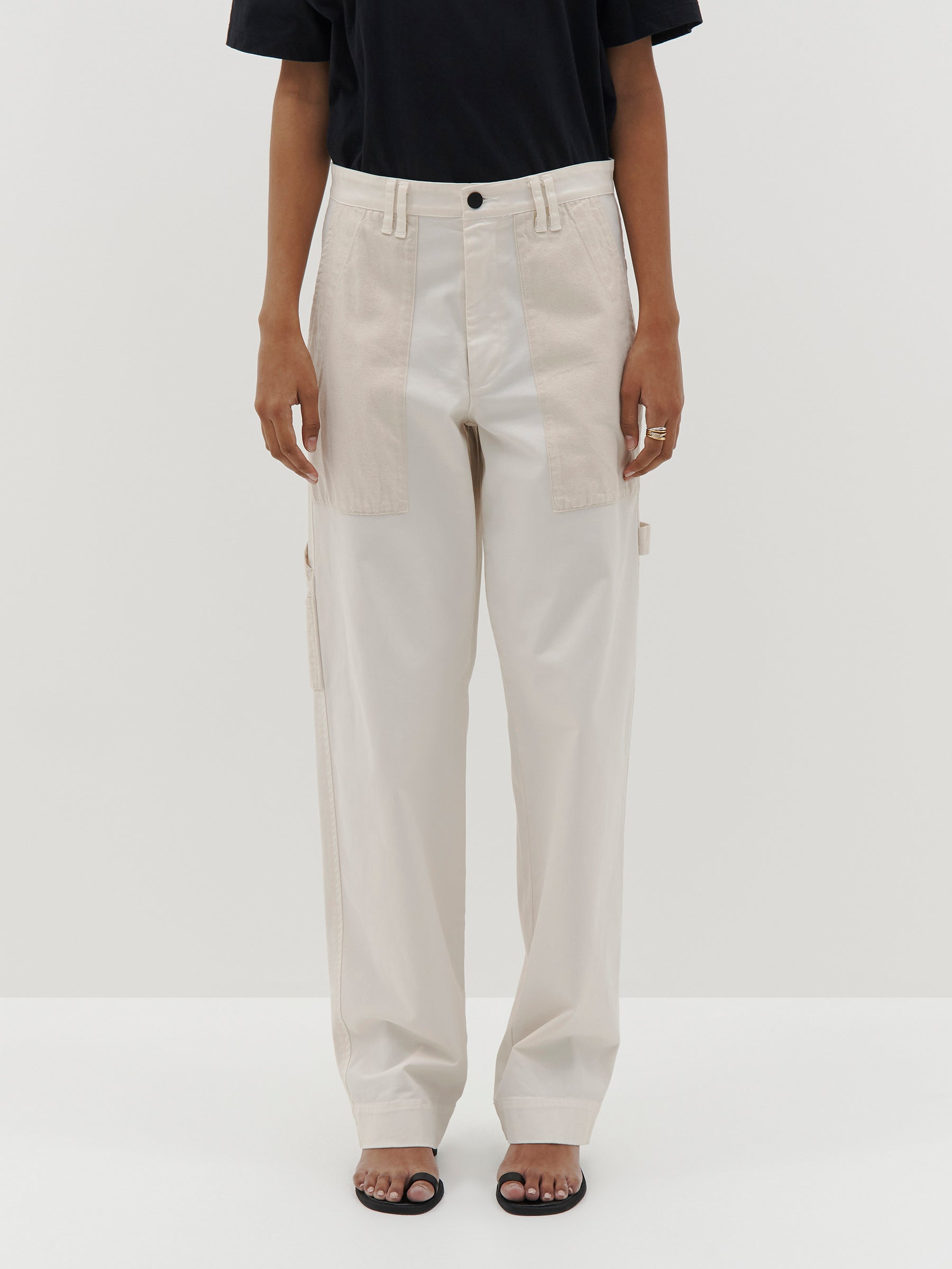 slouch cotton utility chino
