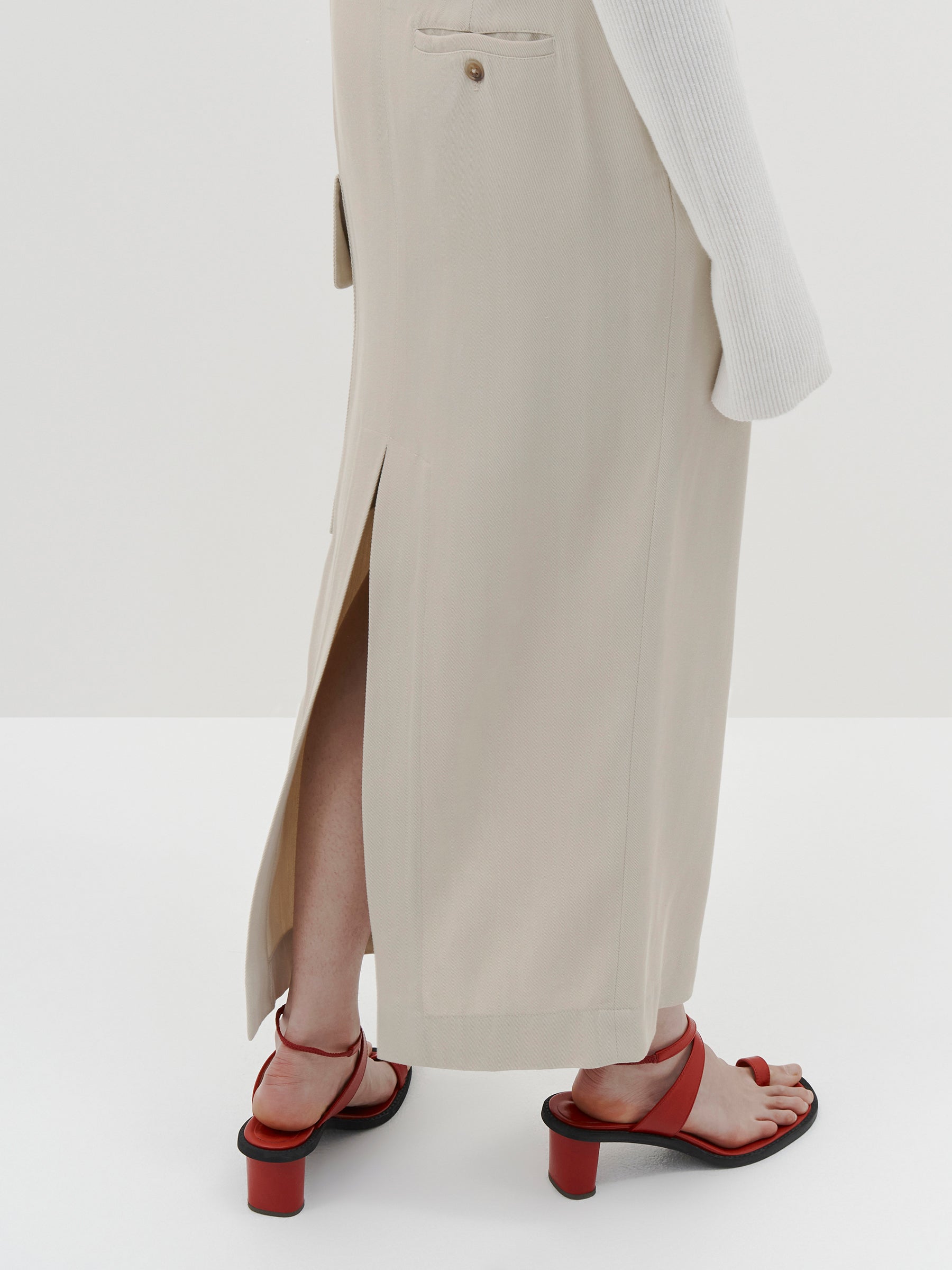viscose pocket utility skirt