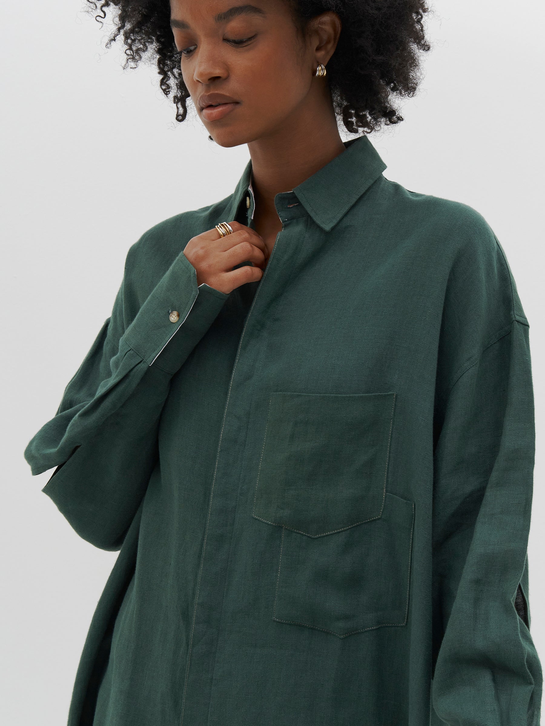 linen boyfriend shirt