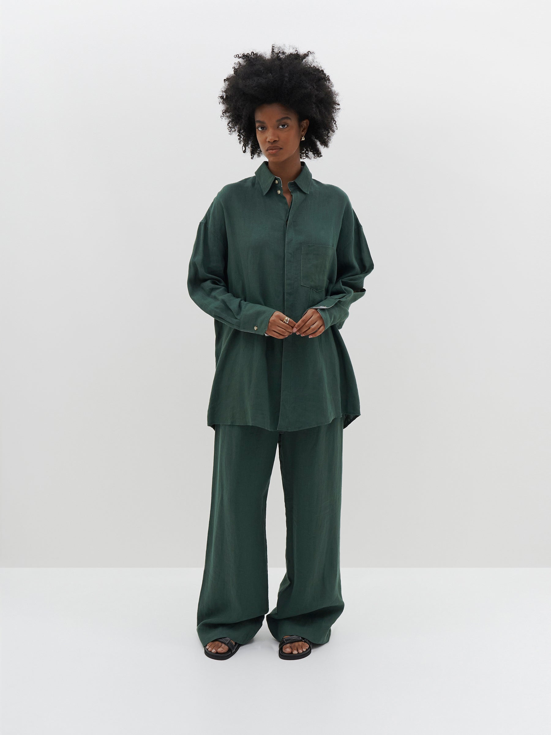 linen boyfriend shirt