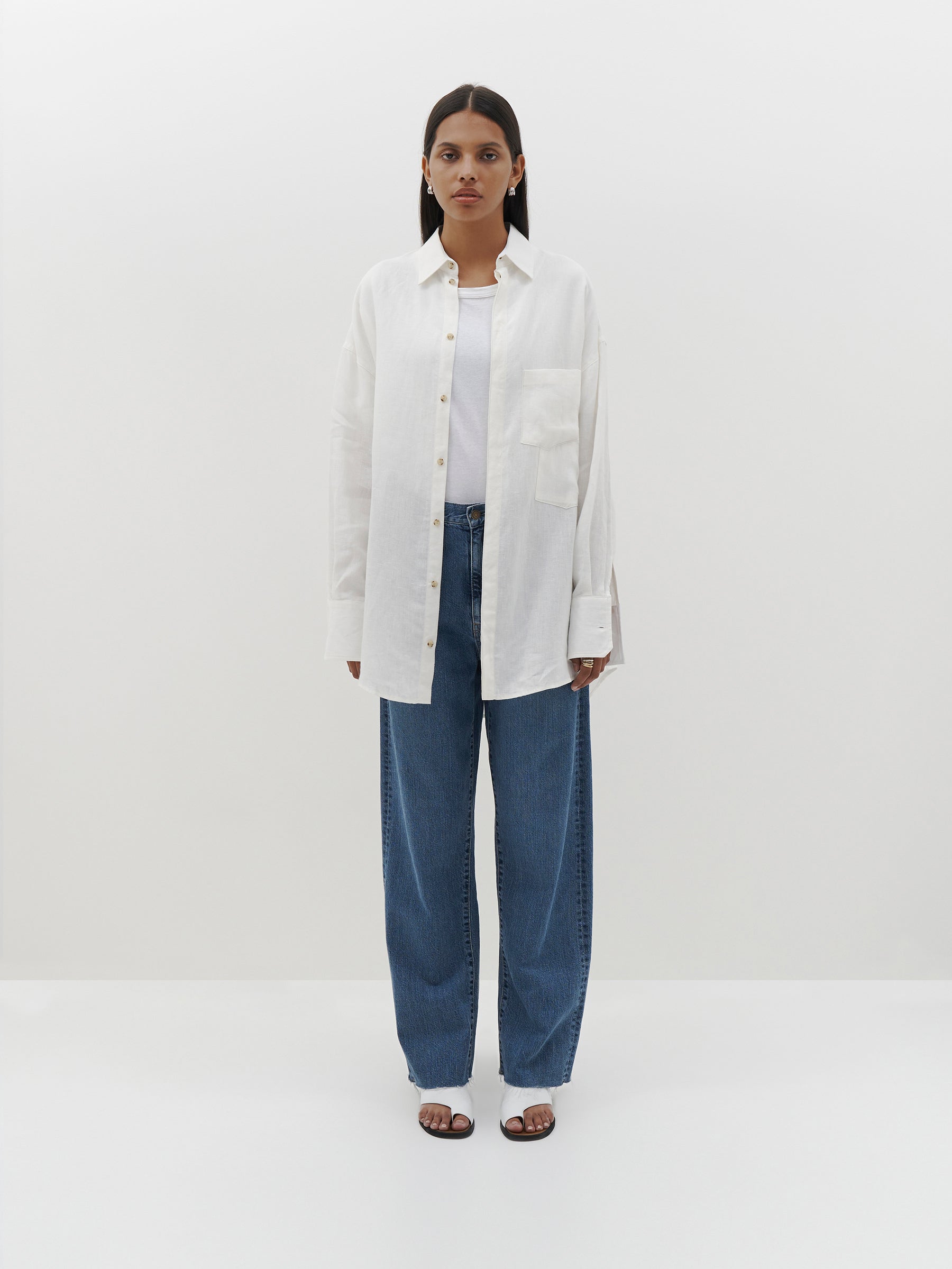linen boyfriend shirt