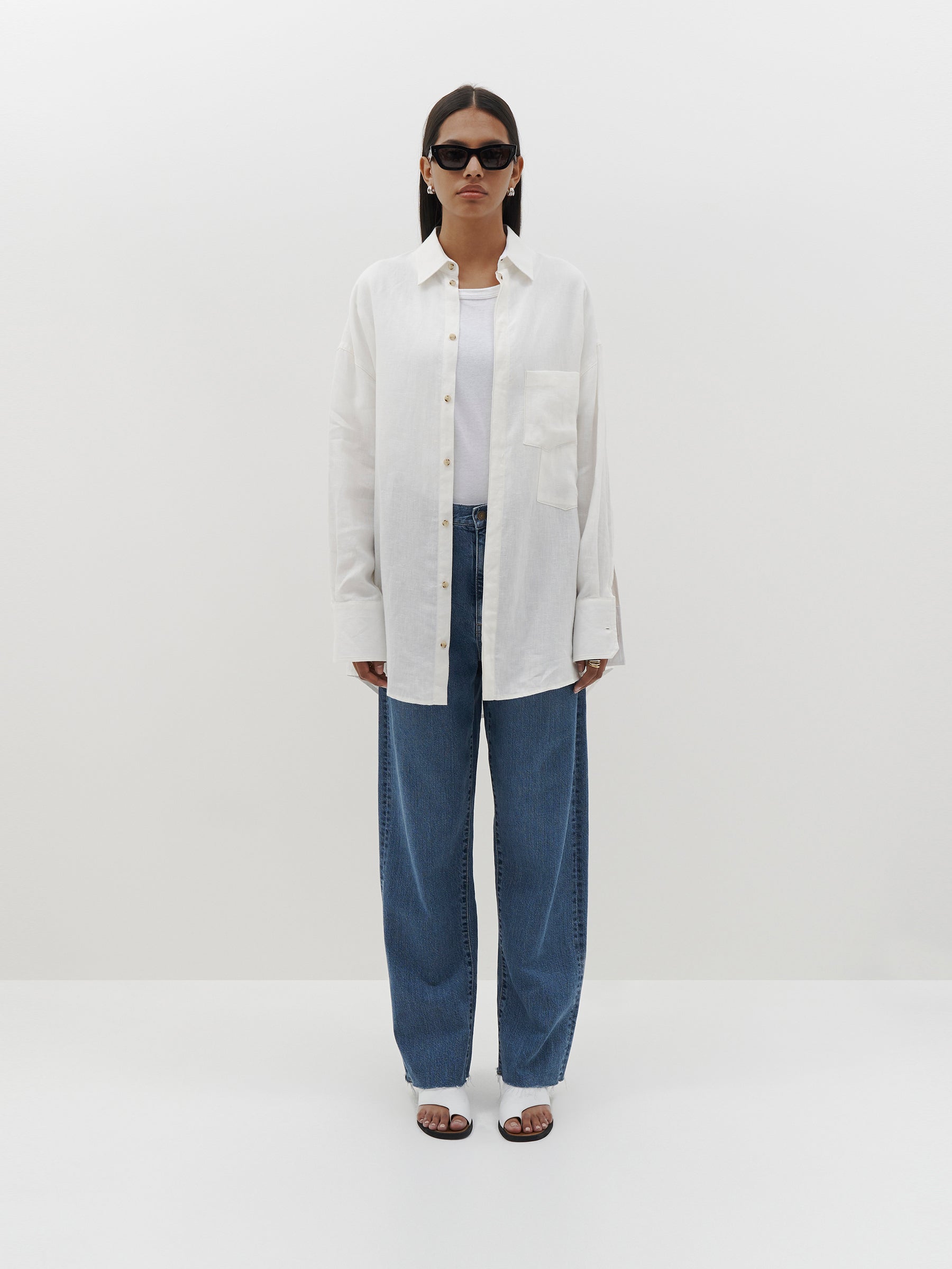 linen boyfriend shirt