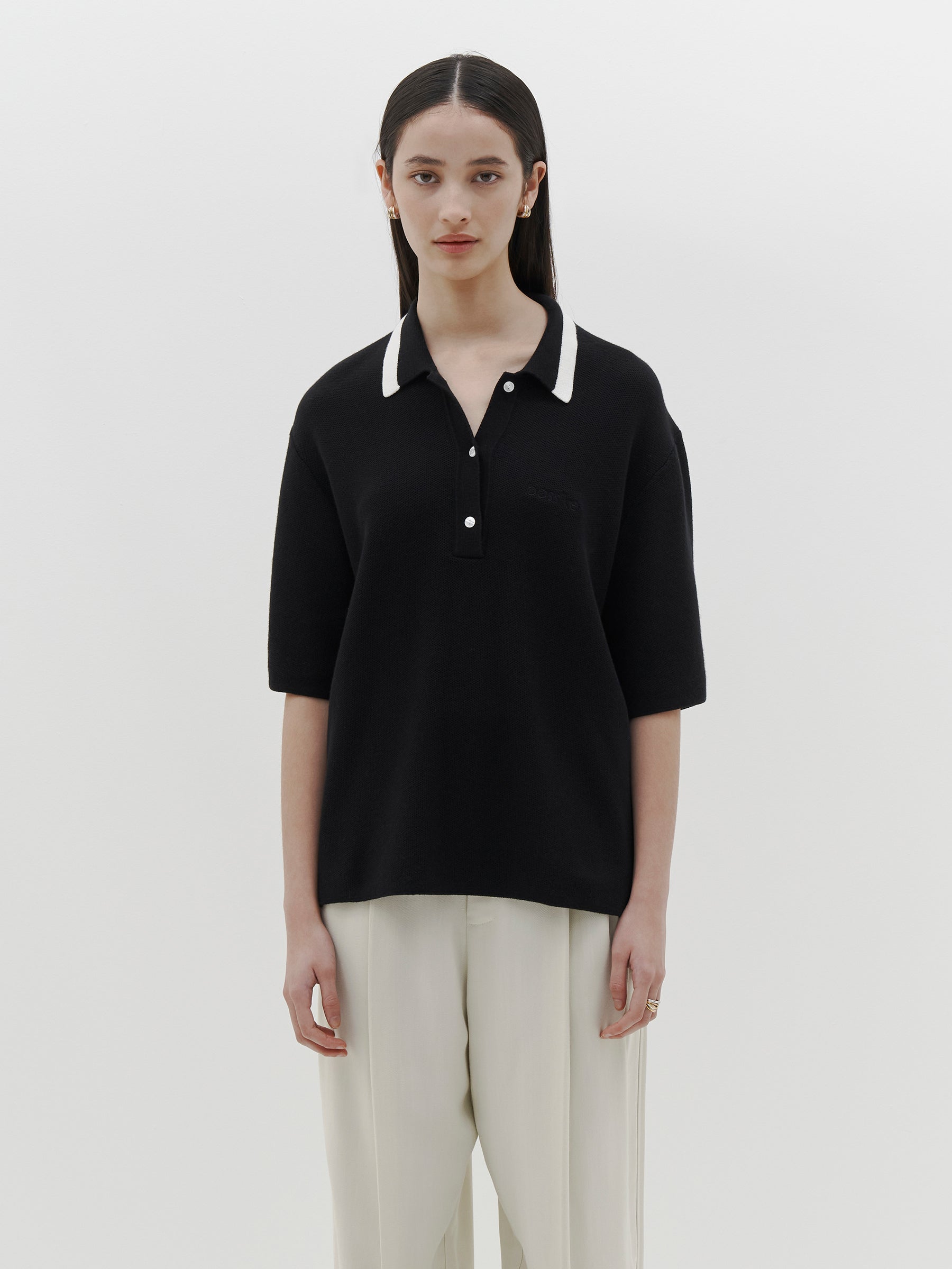 pique knit polo