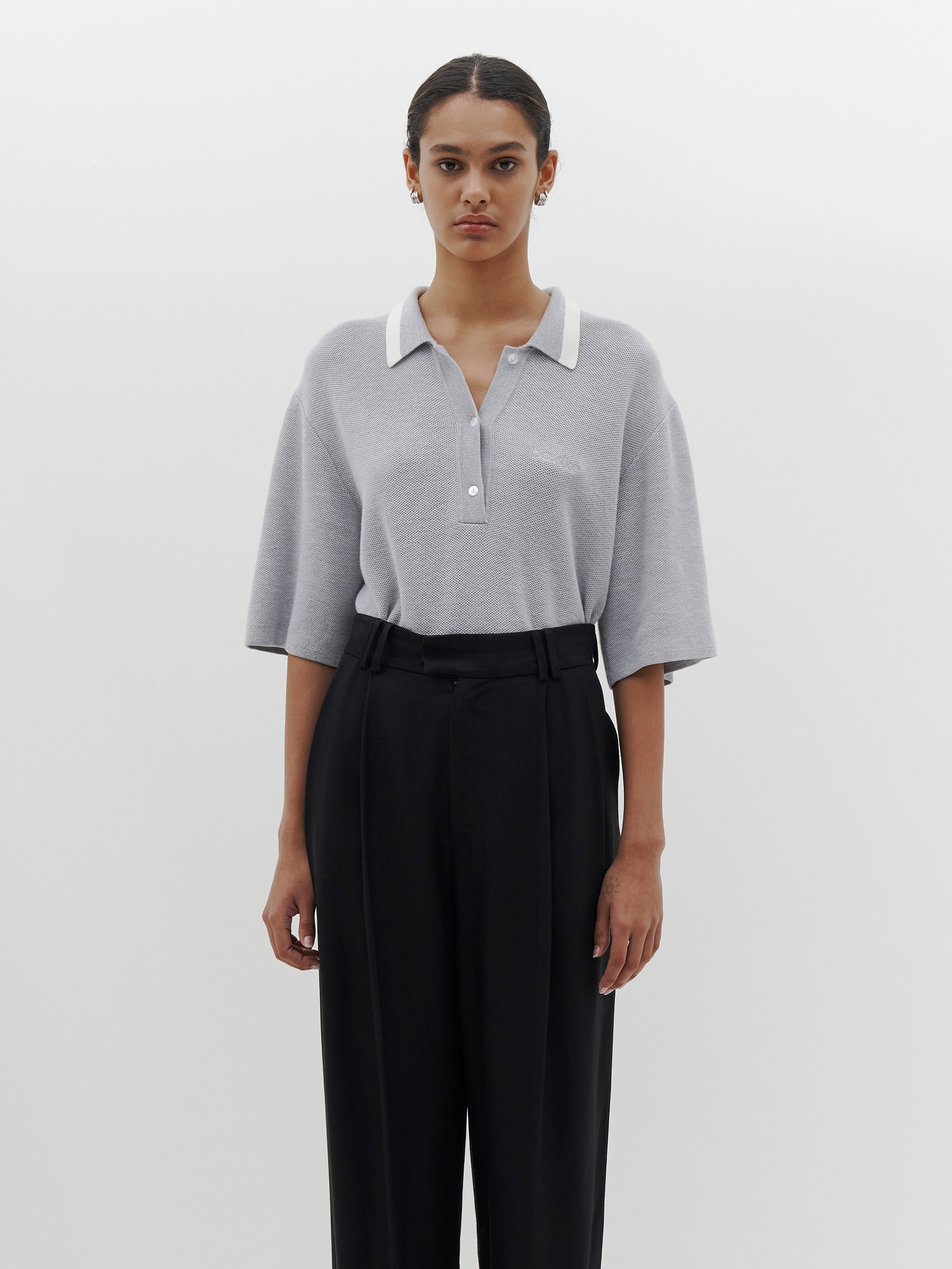 pique knit polo