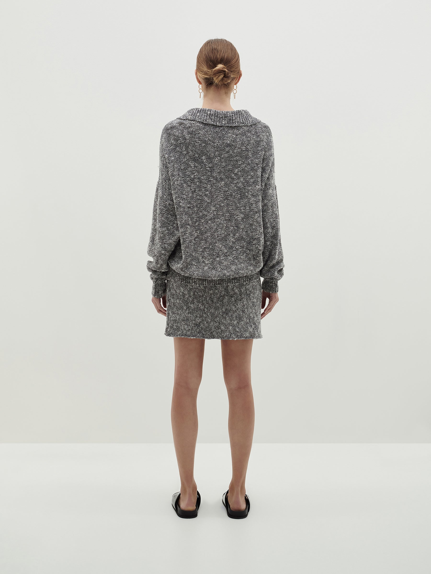 textured polo knit