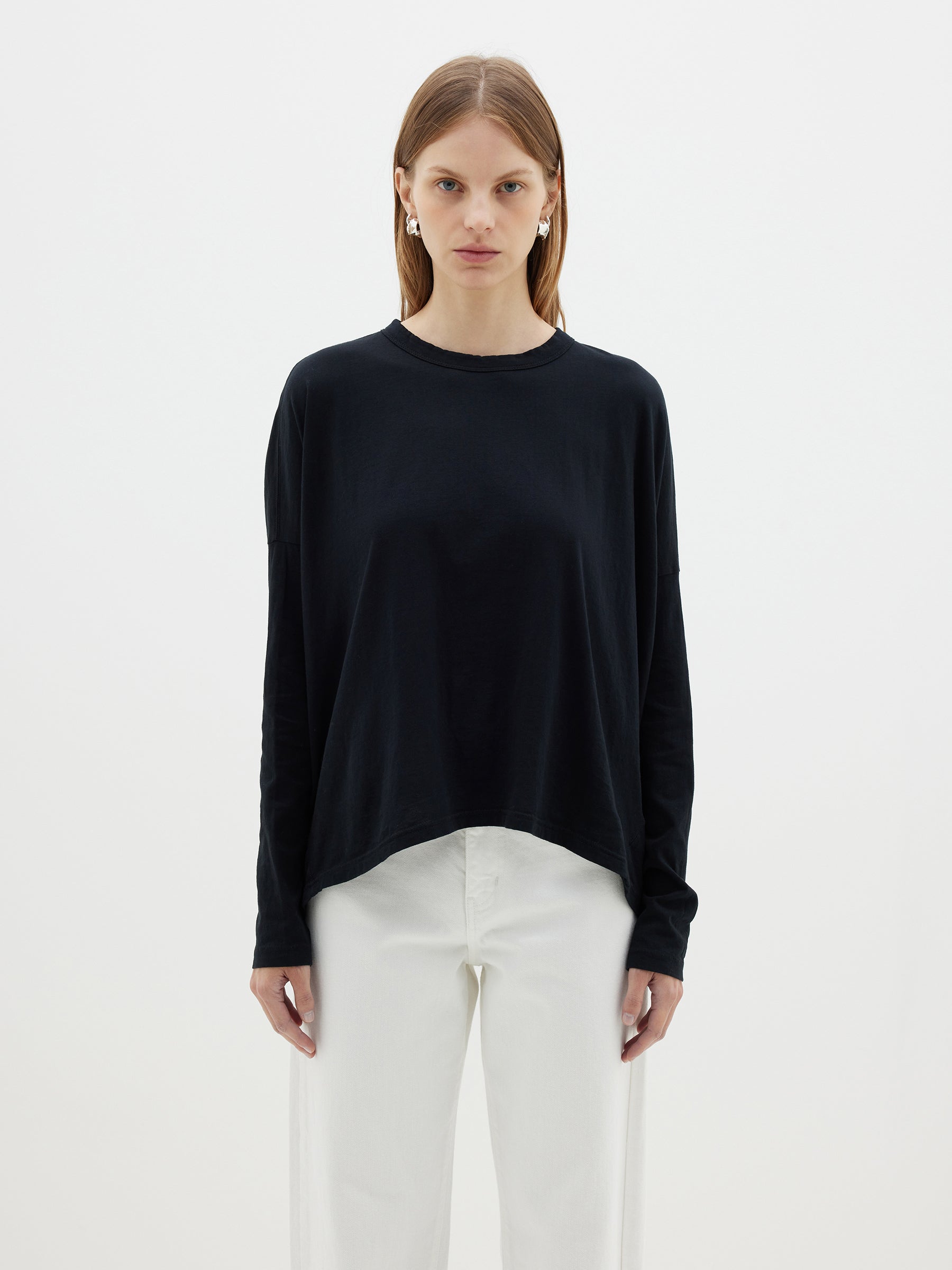 slouch circle long sleeve t.shirt