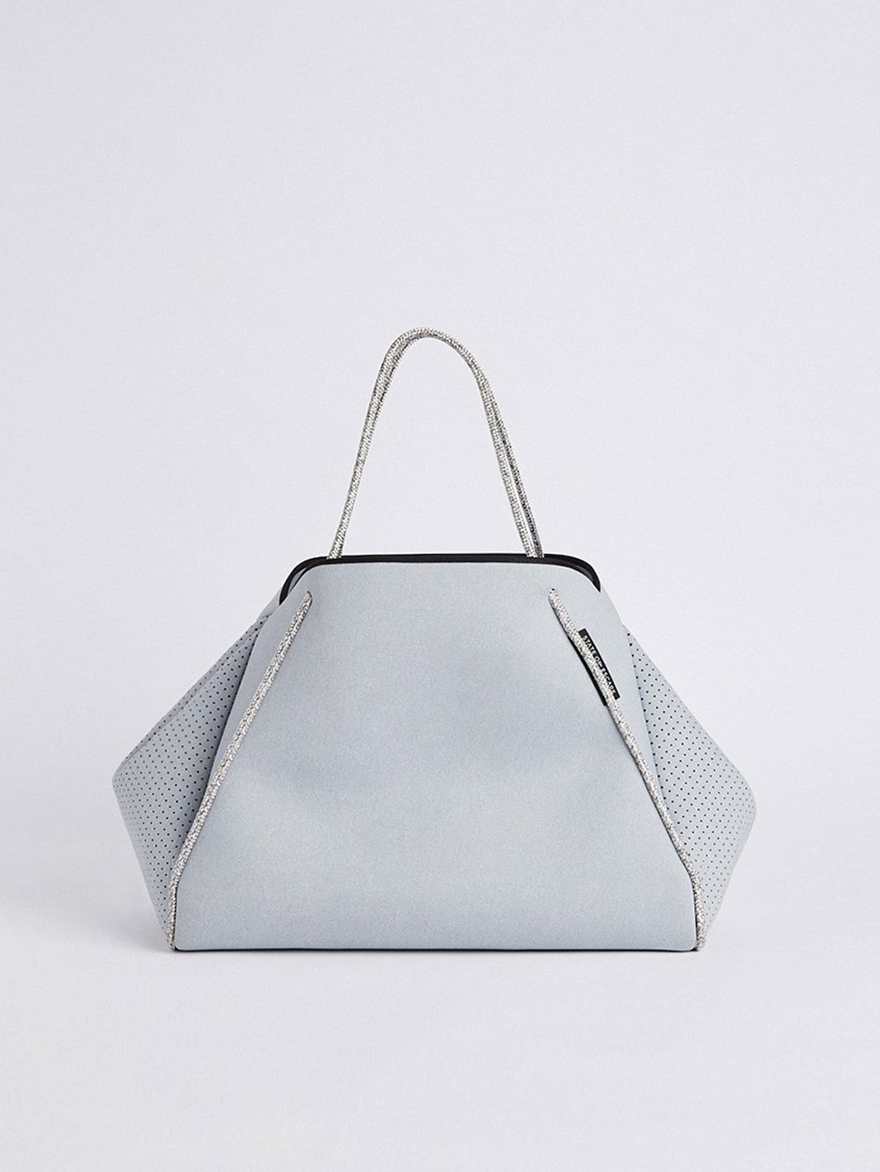bassike state of escape guise denim in washed pale grey