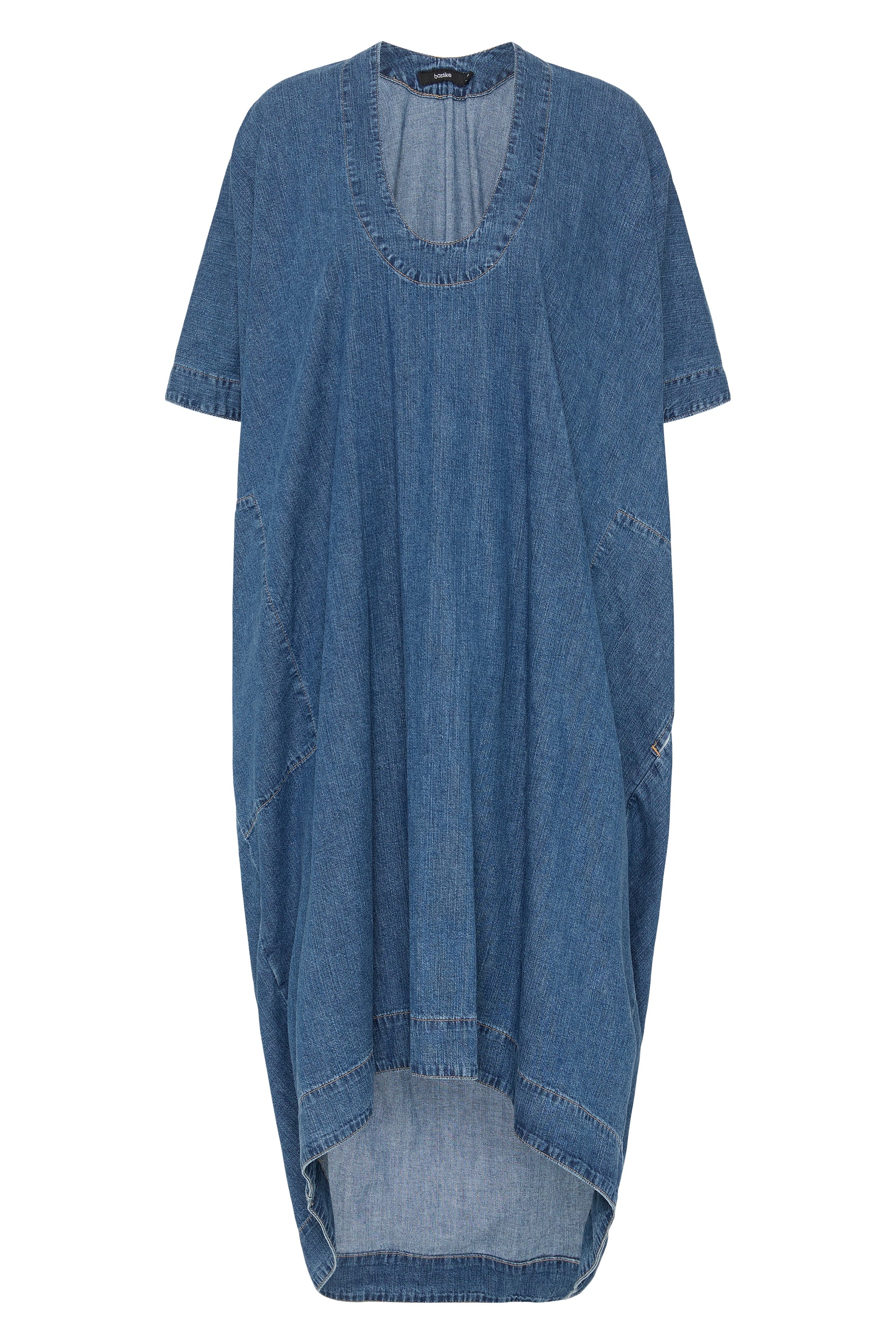 denim kaftan dress