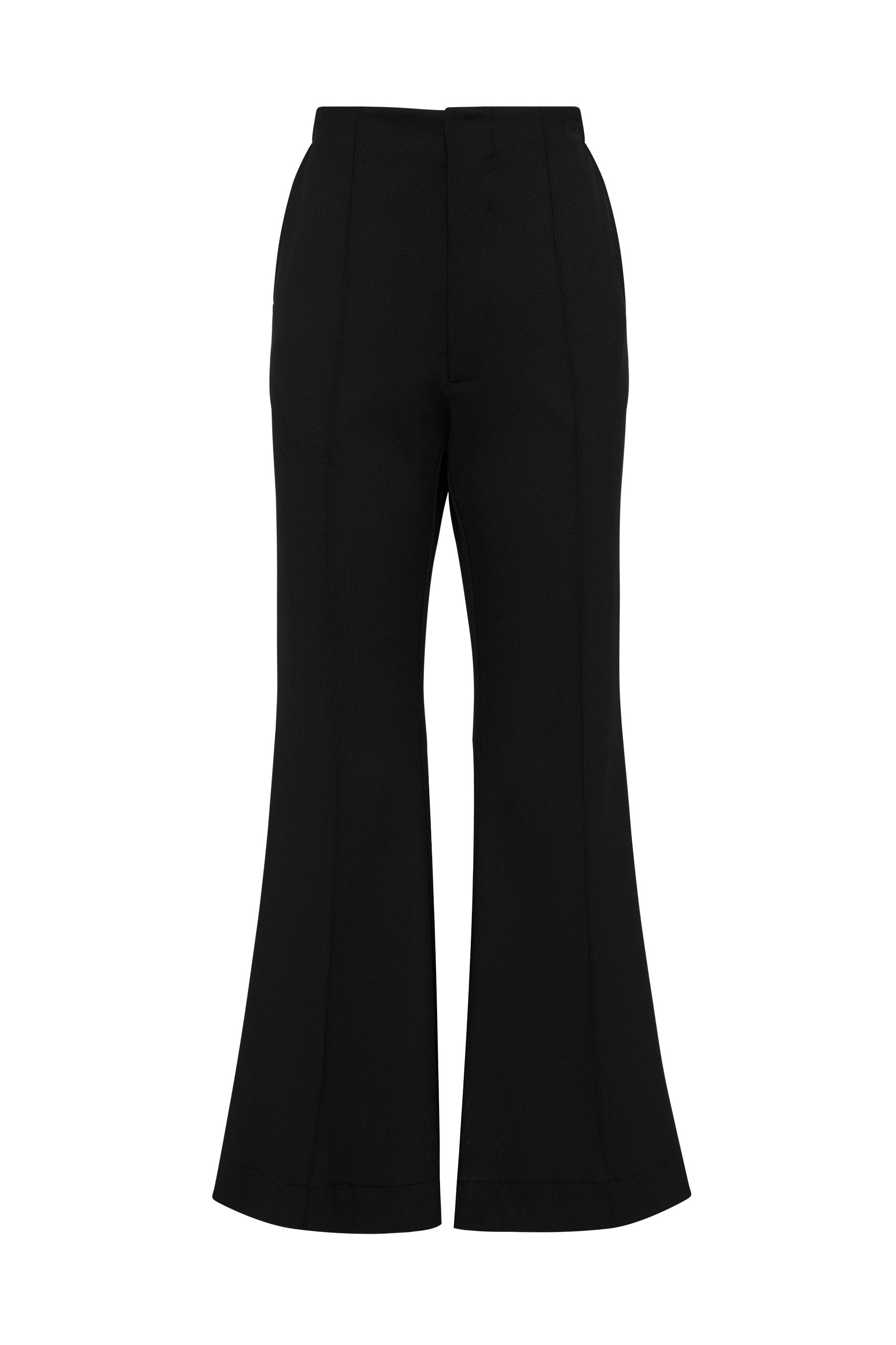 stretch ottoman flare hem pant