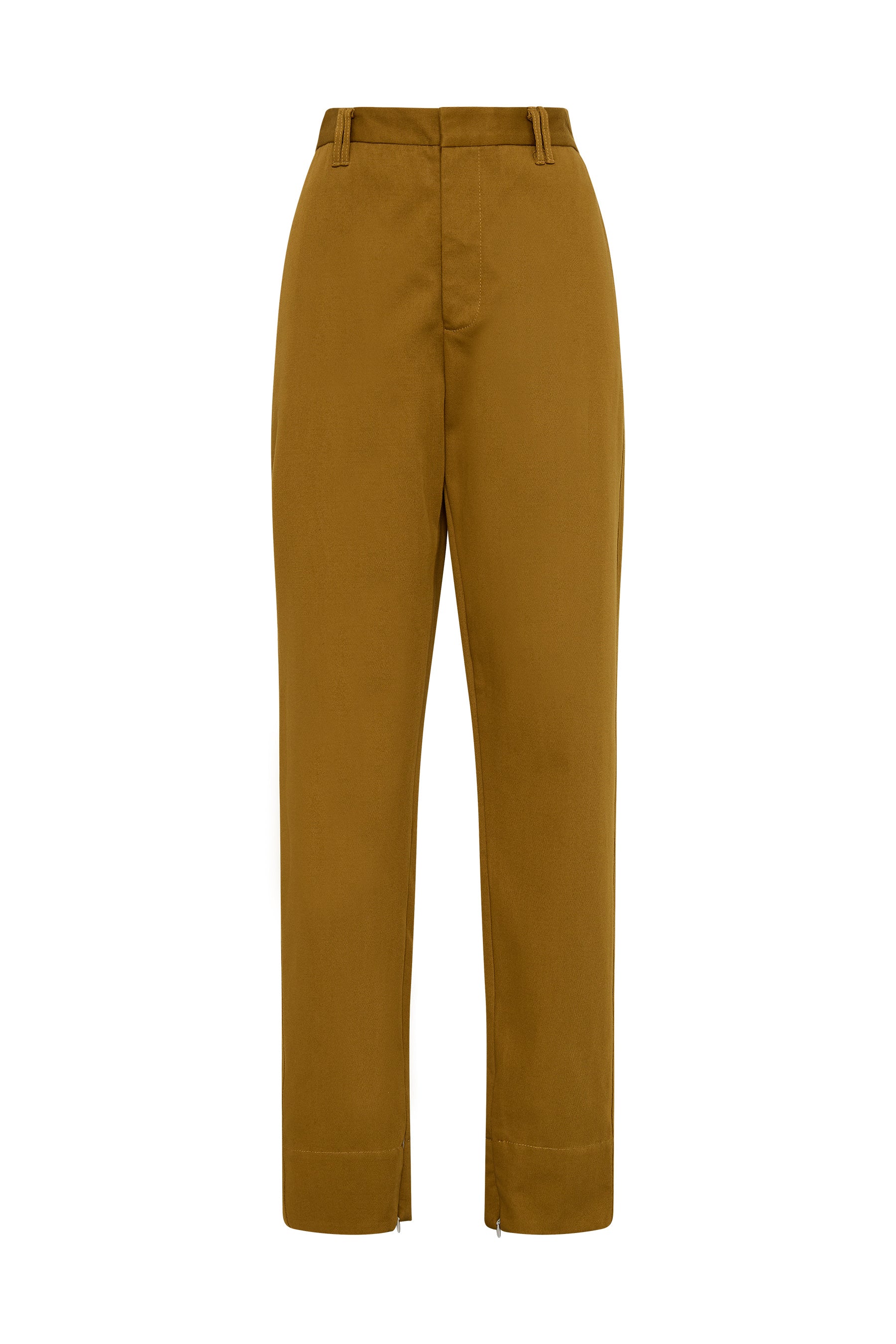 gabardine straight leg pant