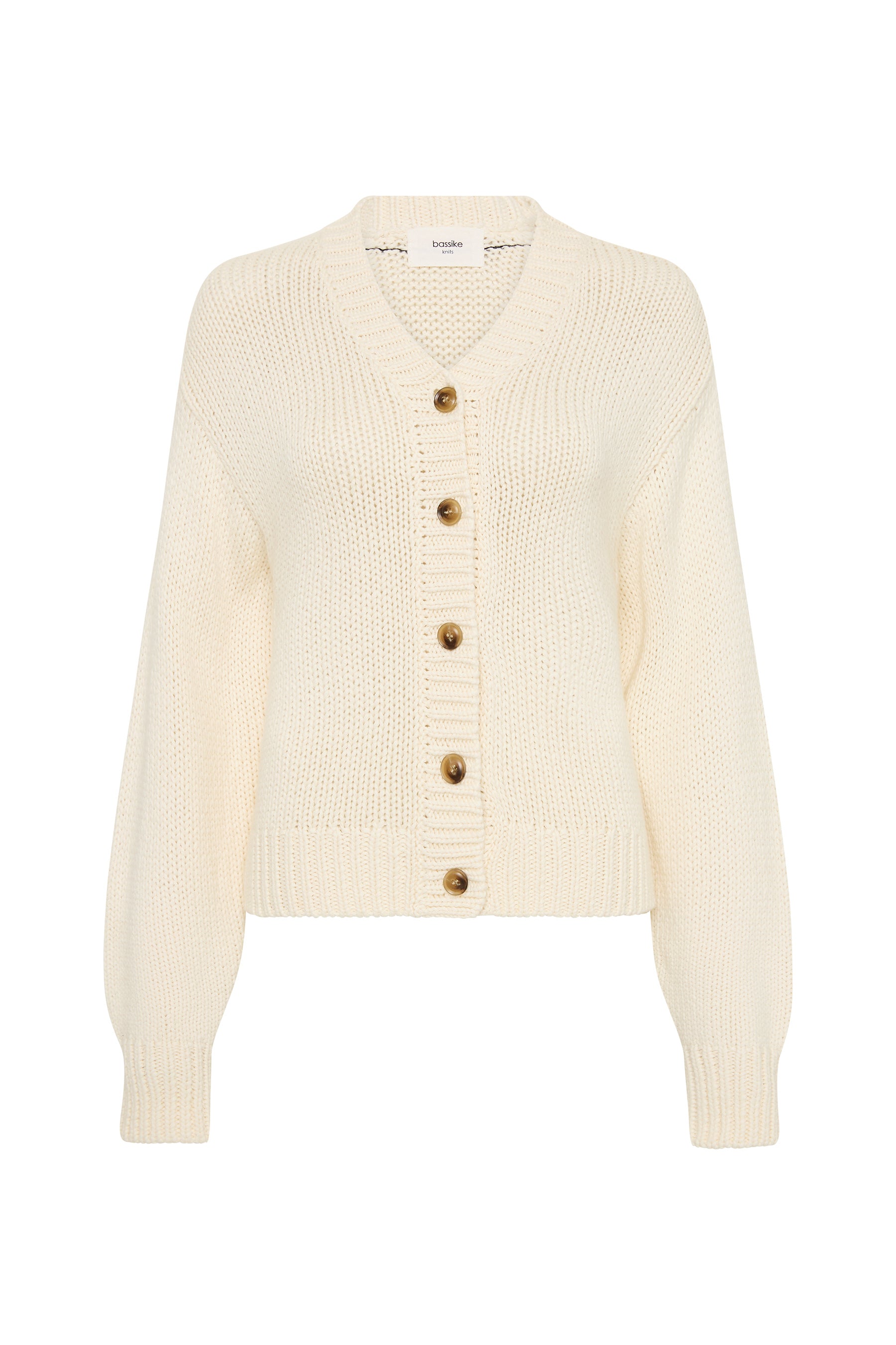 cotton merino cropped cardigan