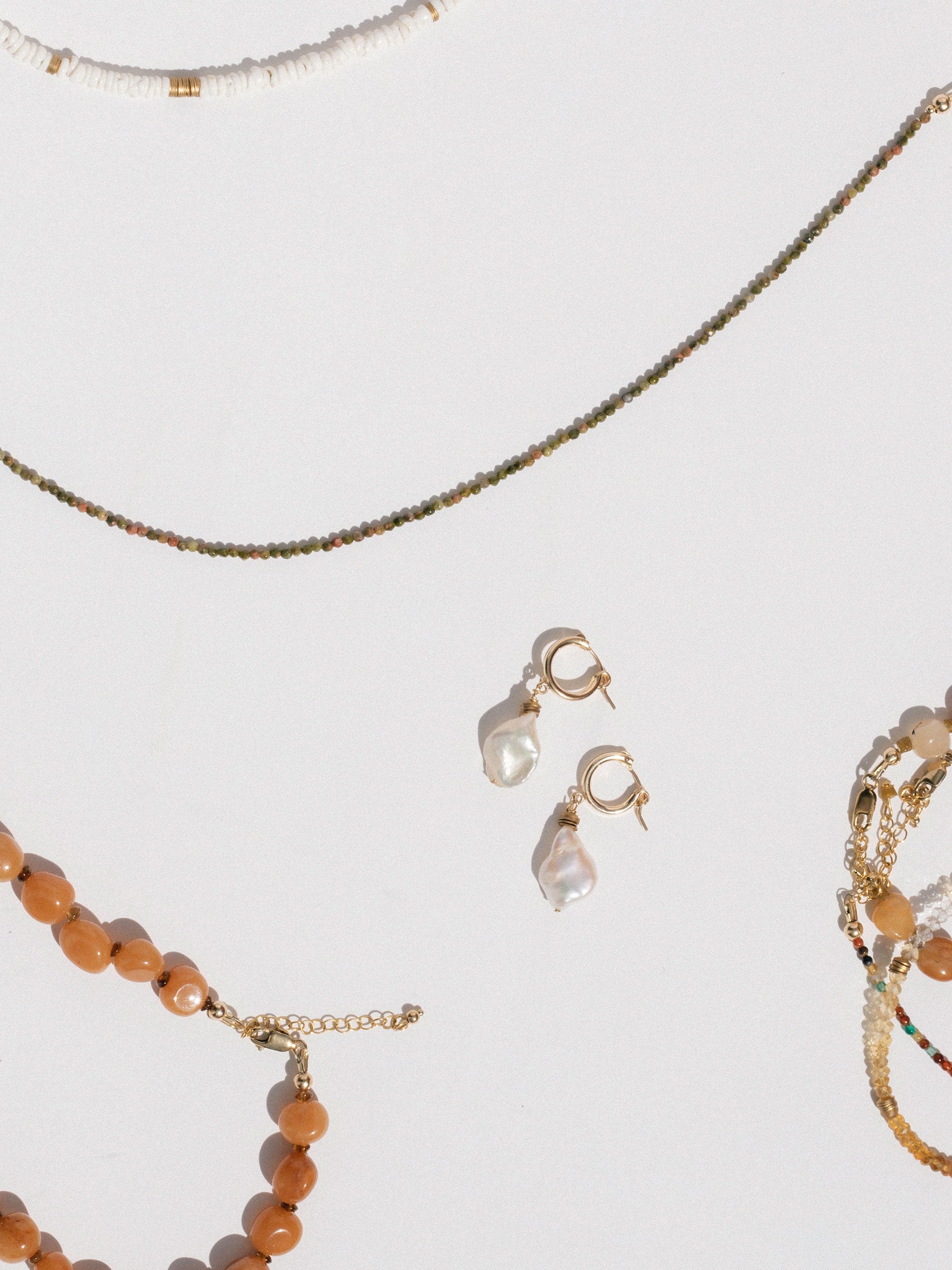 lanai & co moon shine pearl earrings