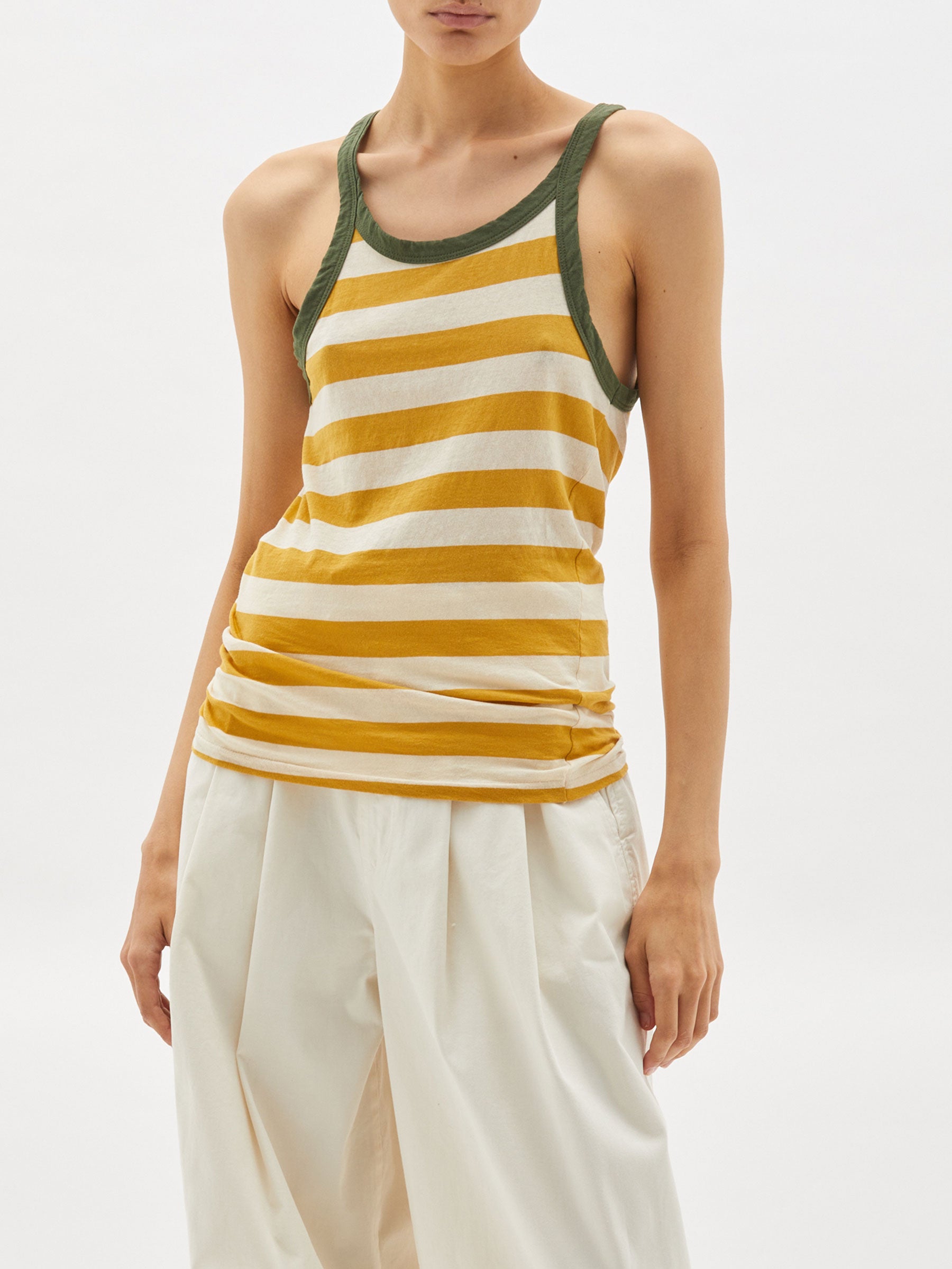 striped superfine everyday tank