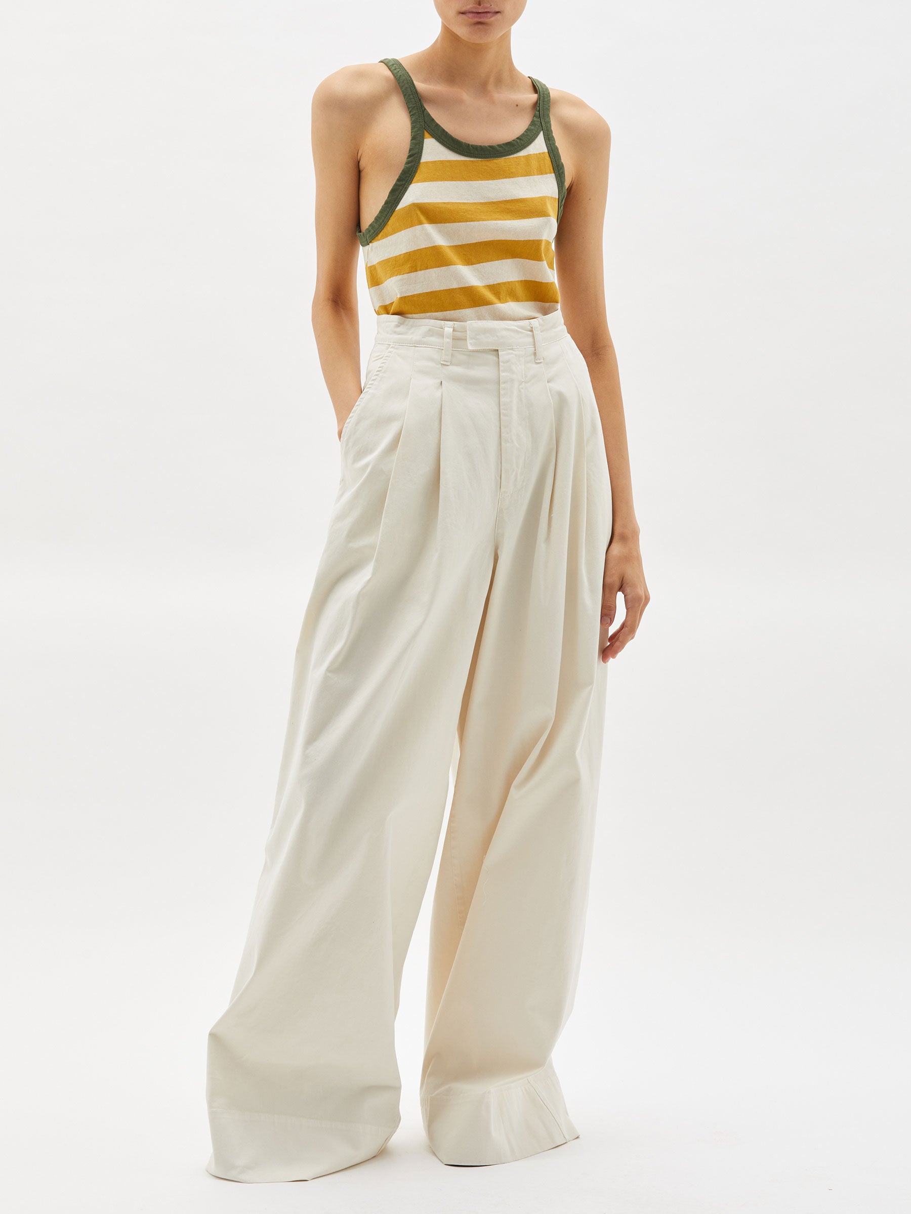 striped superfine everyday tank