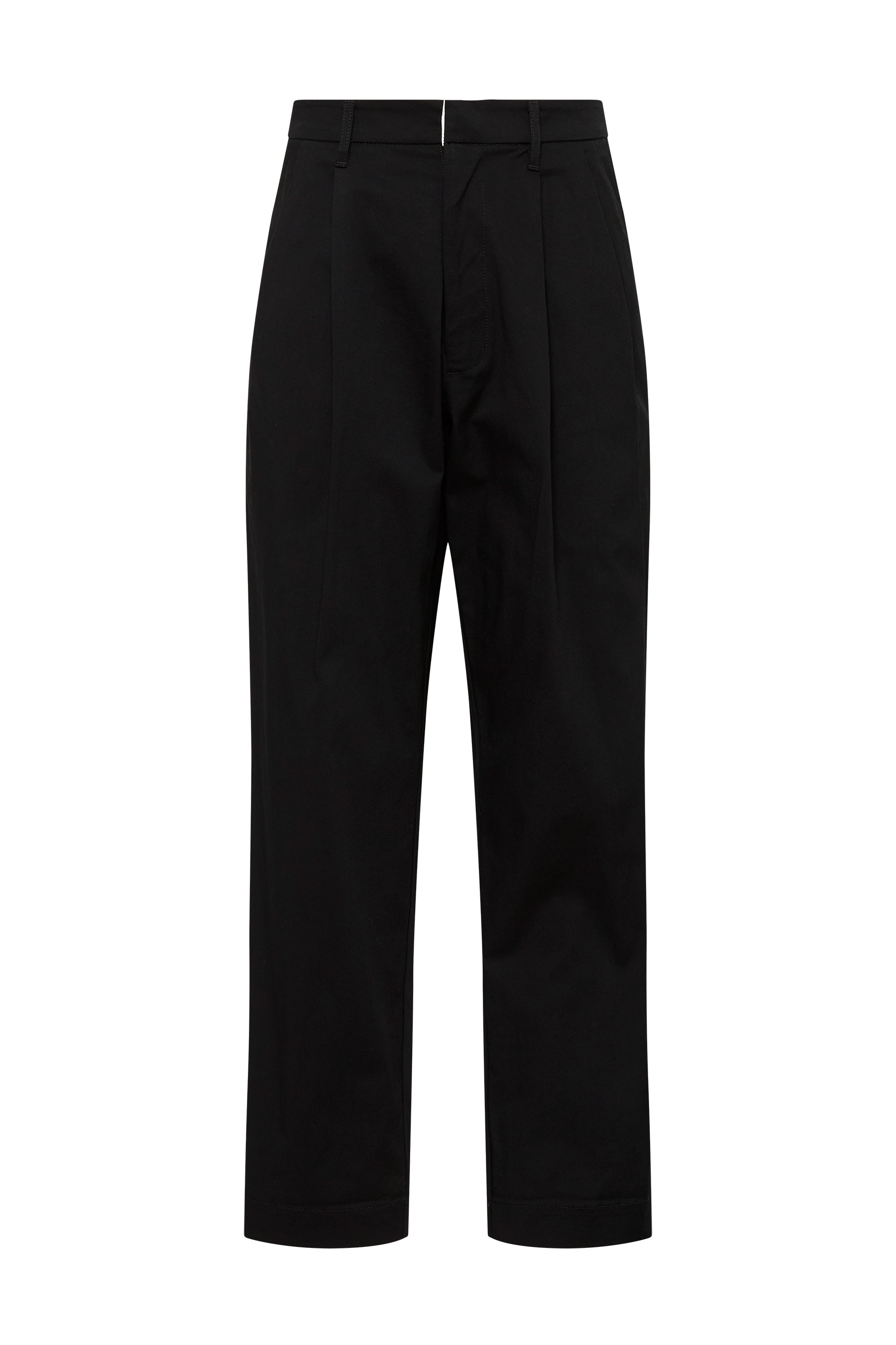 pleat front slouch chino