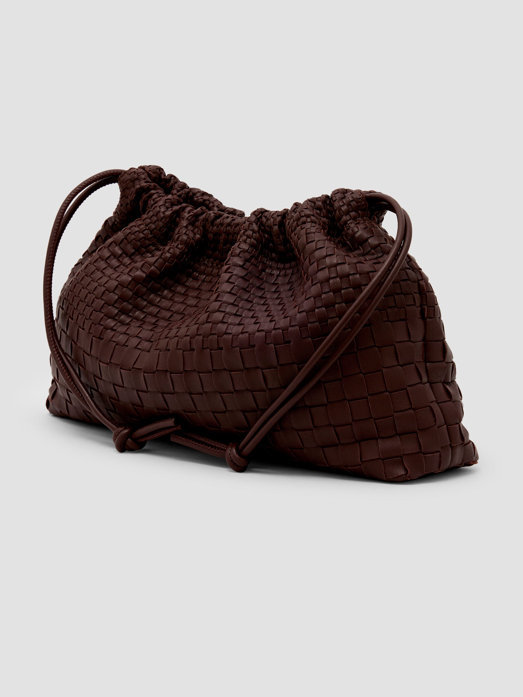 Woven Leather Pouch