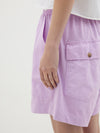 contrast pocket detail short