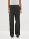 twill pinstitch detail pant