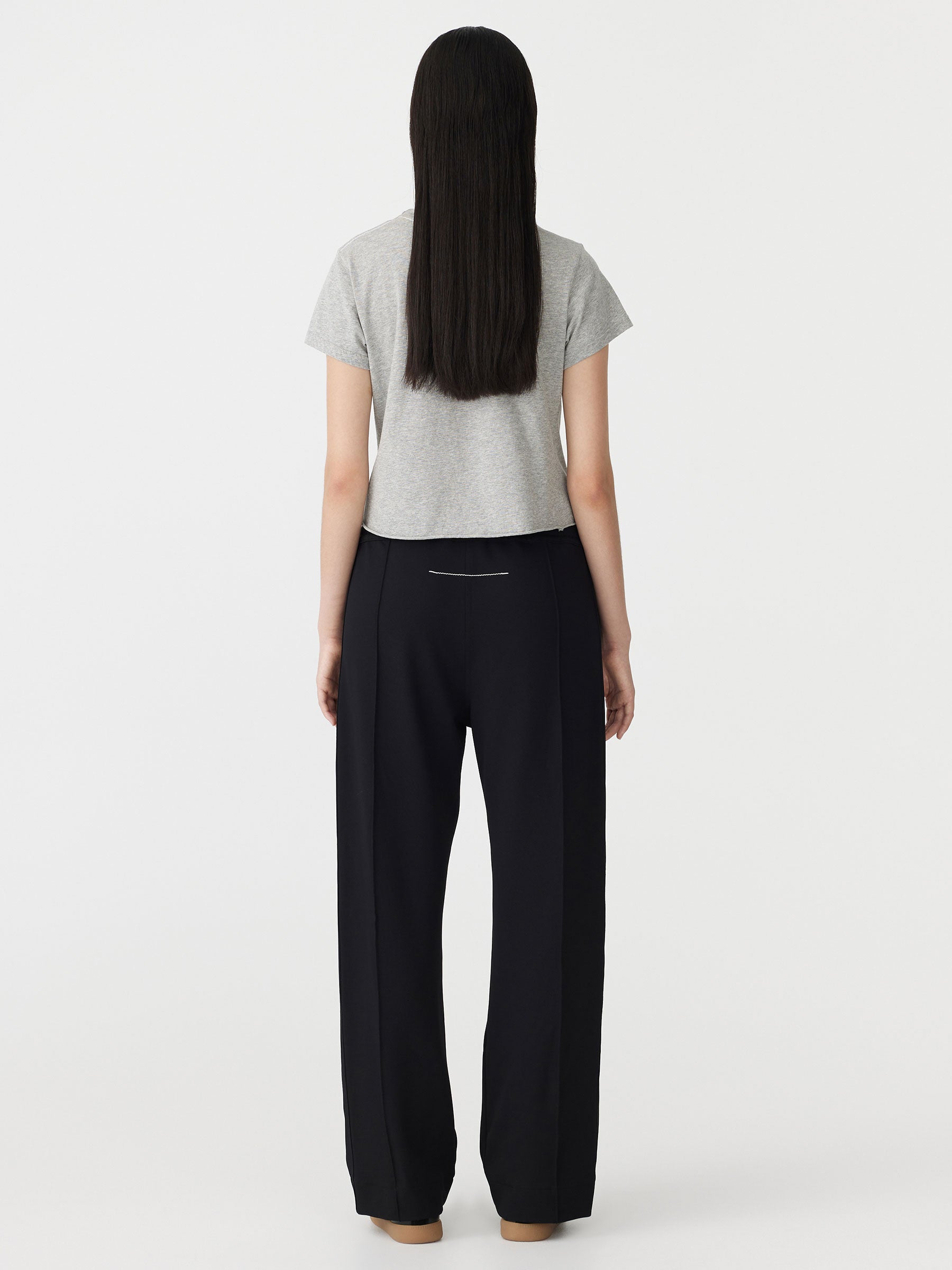TAILORED PANT WITH WAIST BUTTON DETAIL A TILED WONDERLAND