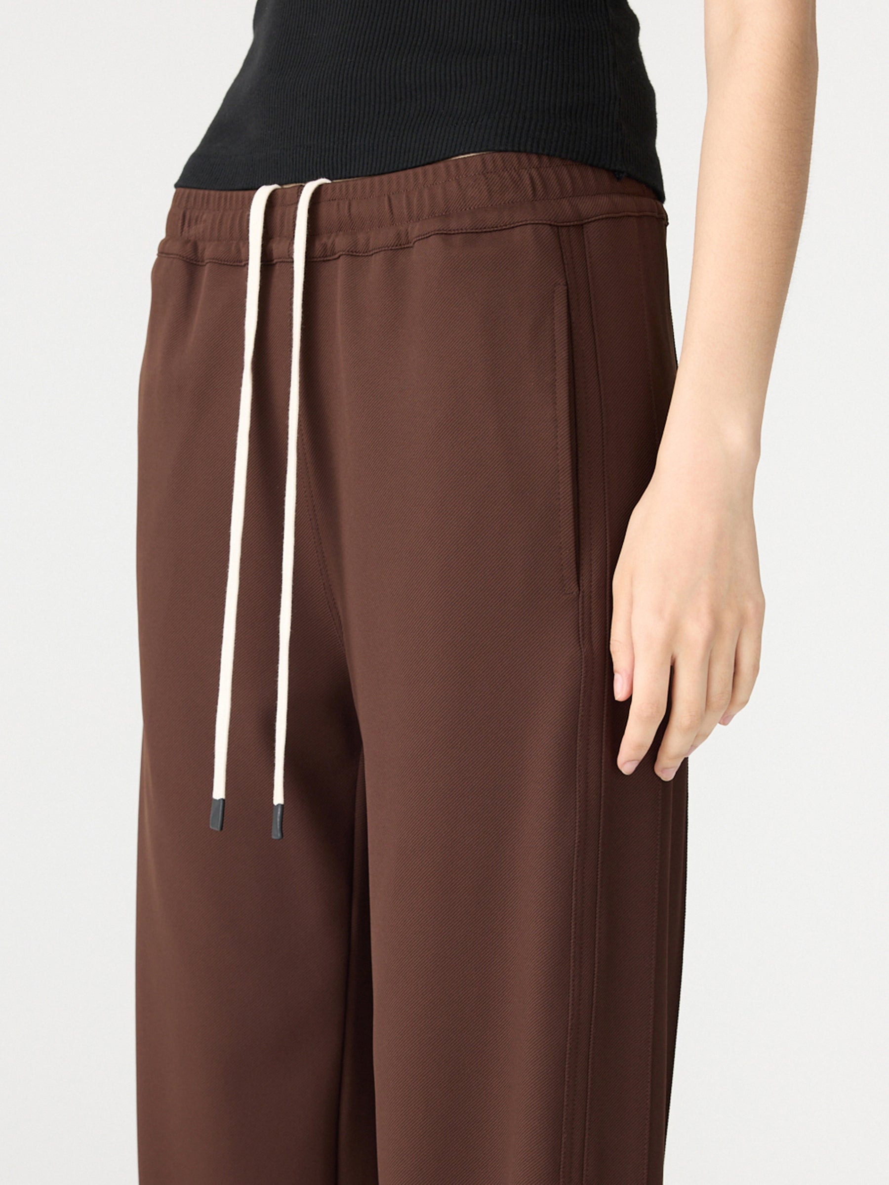 Twill Pinstitch Detail Pant