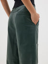 leather wide leg pant
