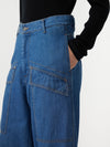 cinched waist jean
