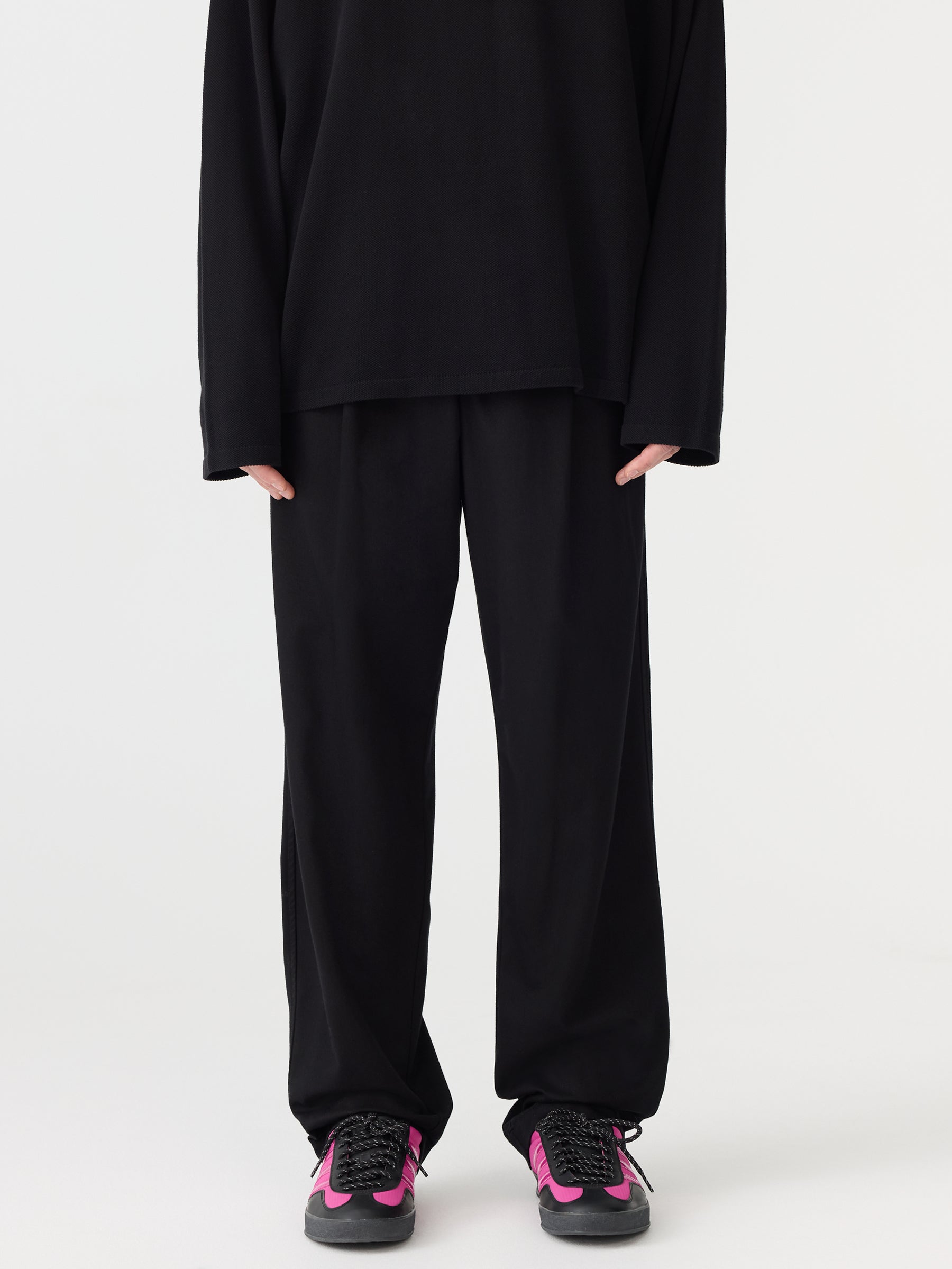 Cotton Twill Pleat Pant