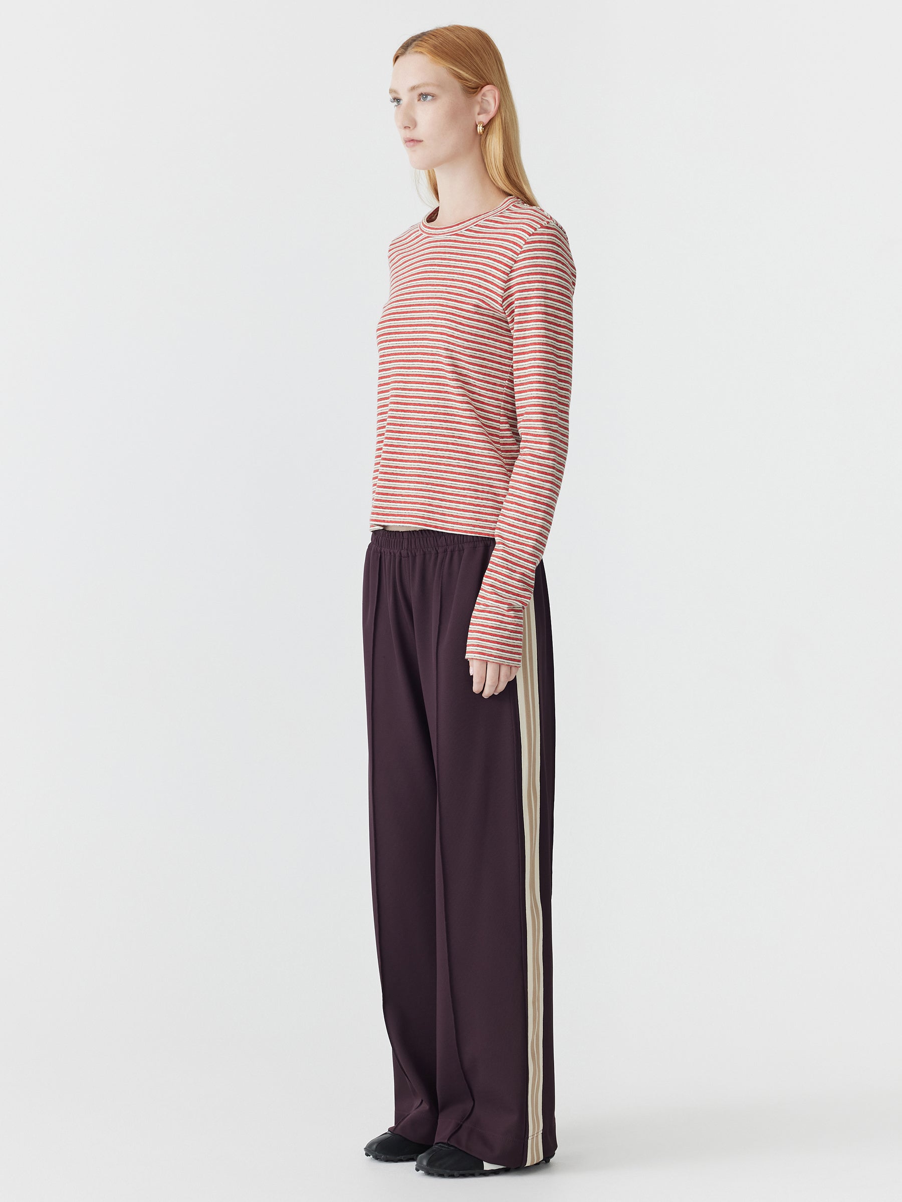 Wide Leg Athletic Tape Pant