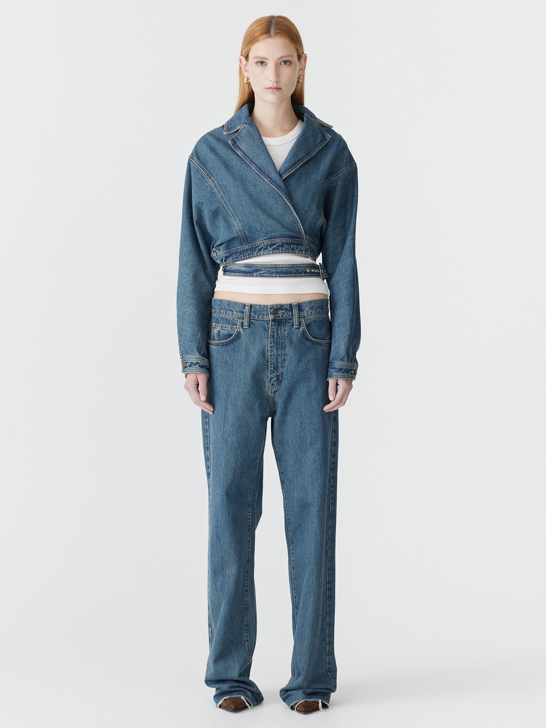 Denim Wrap Jacket