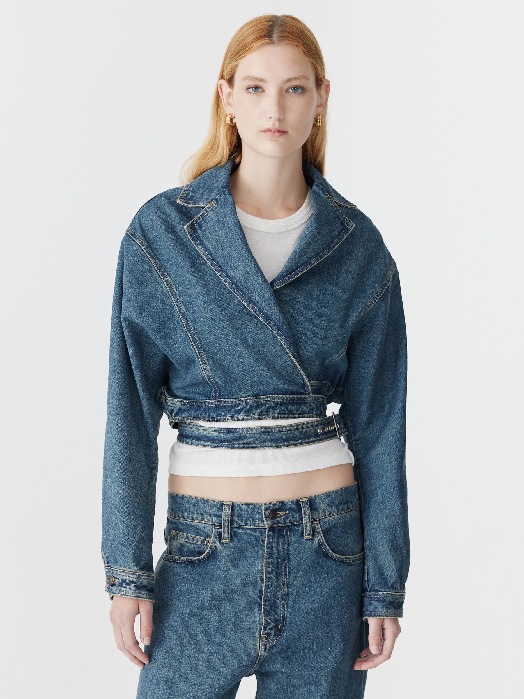 Denim Wrap Jacket