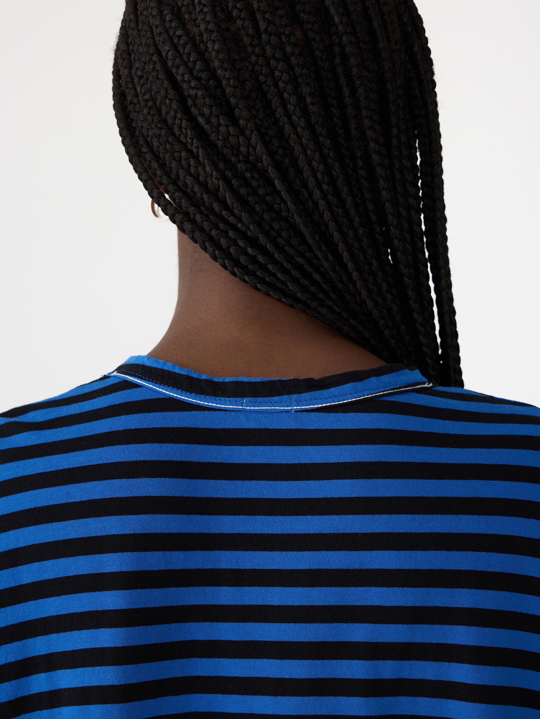 【BAON】[unisex] Rokko Mix Stripe Knit Long Sleeve Tee TERIVEEK Women Oversized Striped Color Block Sweatshirt