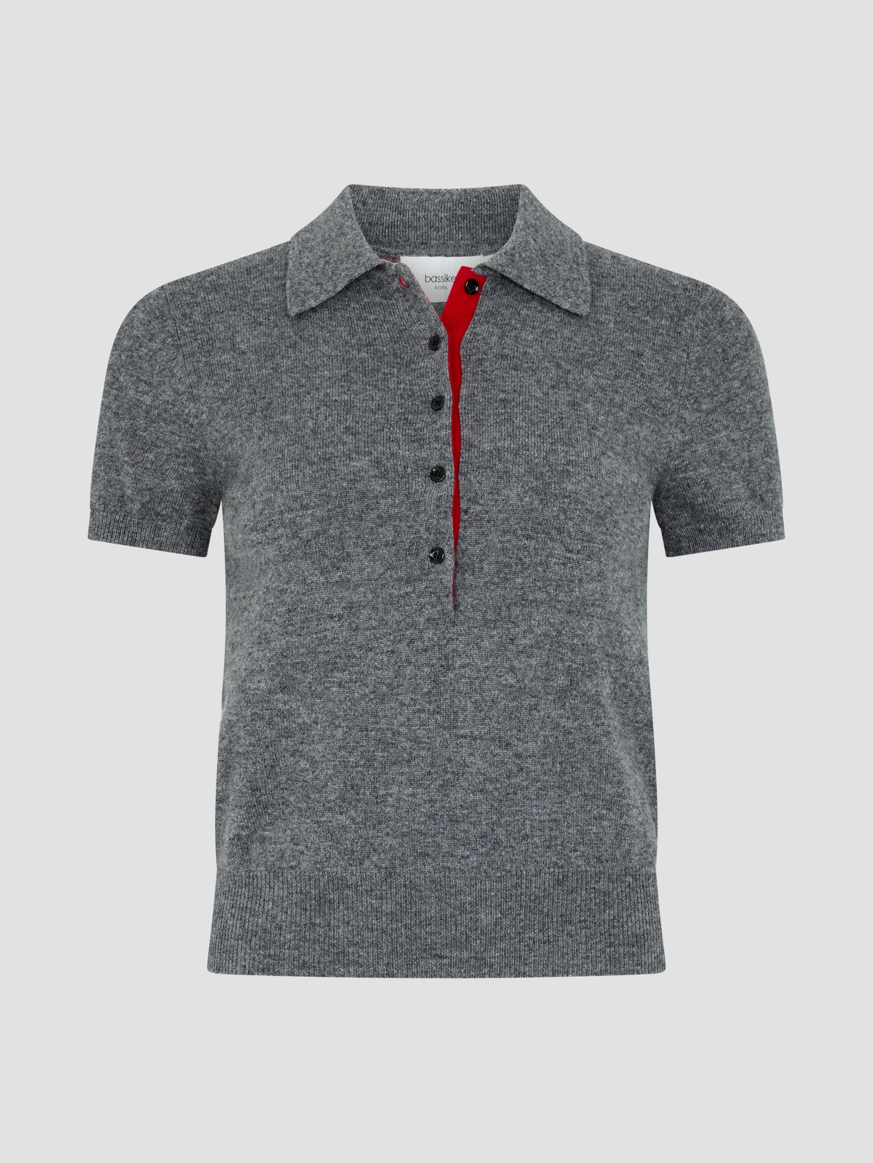 Wool Cashmere Slim Fit Polo – BASSIKE - Main Image