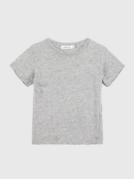 ★LOW CLASSIC★ Lc STRIPED MINI TSHIRTMELANGE GREY XSIDE Regular Fit Long Sleeve Striped Men's Shirt -S51858Z8