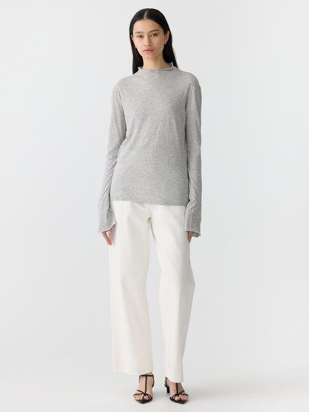 Regular Raised Neck Long Sleeve T-Shirt – BASSIKE