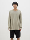 slouch coverstitch long sleeve t.shirt
