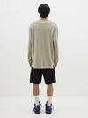 slouch coverstitch long sleeve t.shirt