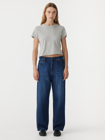 slouch straight jean