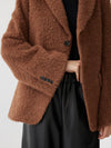 woollen fluted sleeve jacket