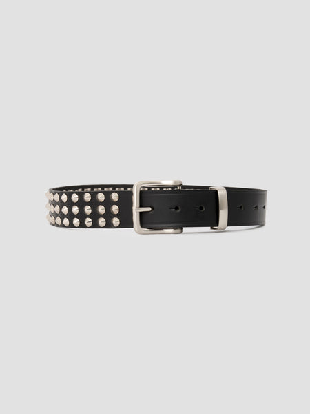 小物 Studs leather belt Premium Studded Spiked 1-3/4