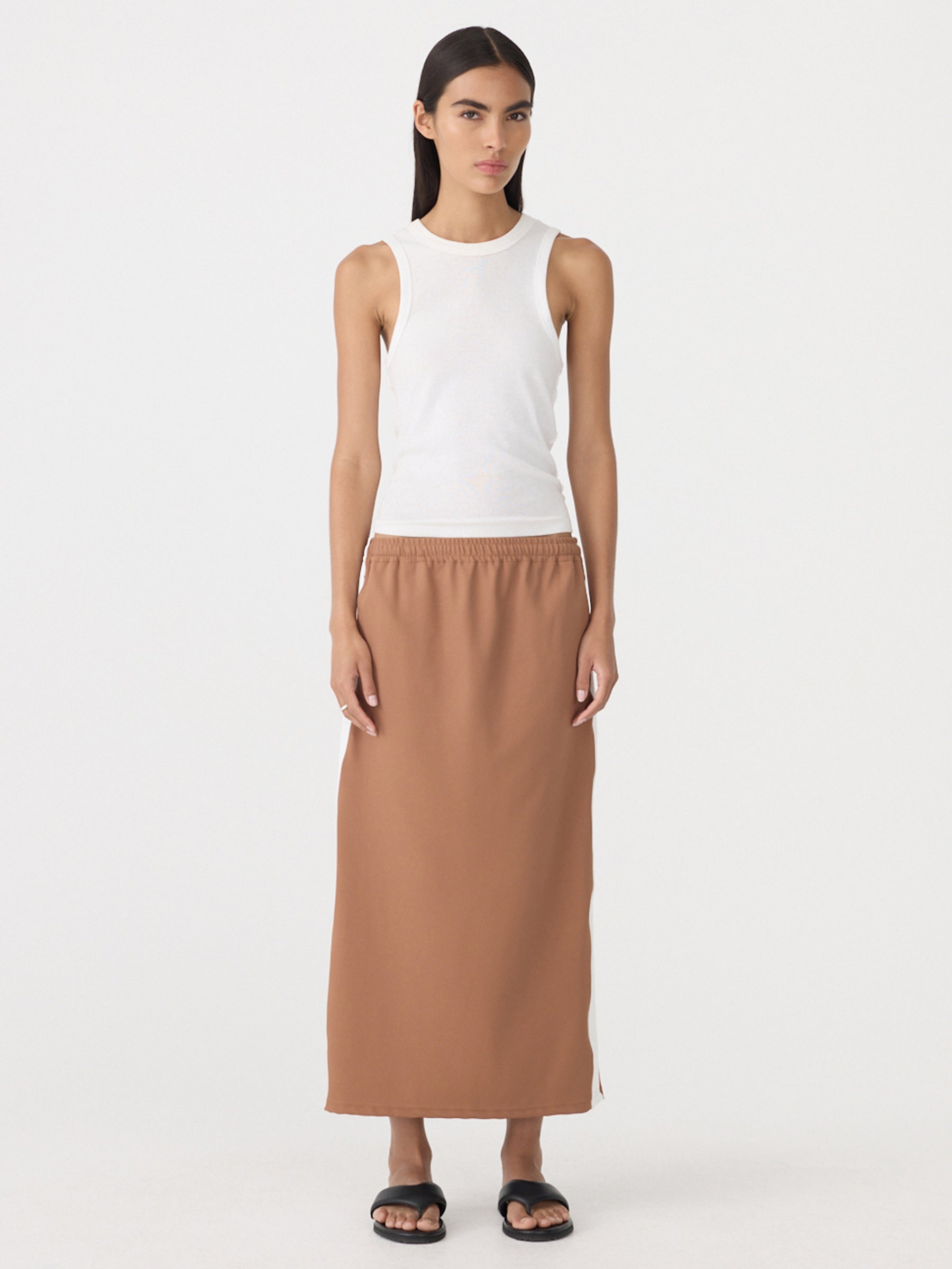 Stretch Twill Pull On Skirt