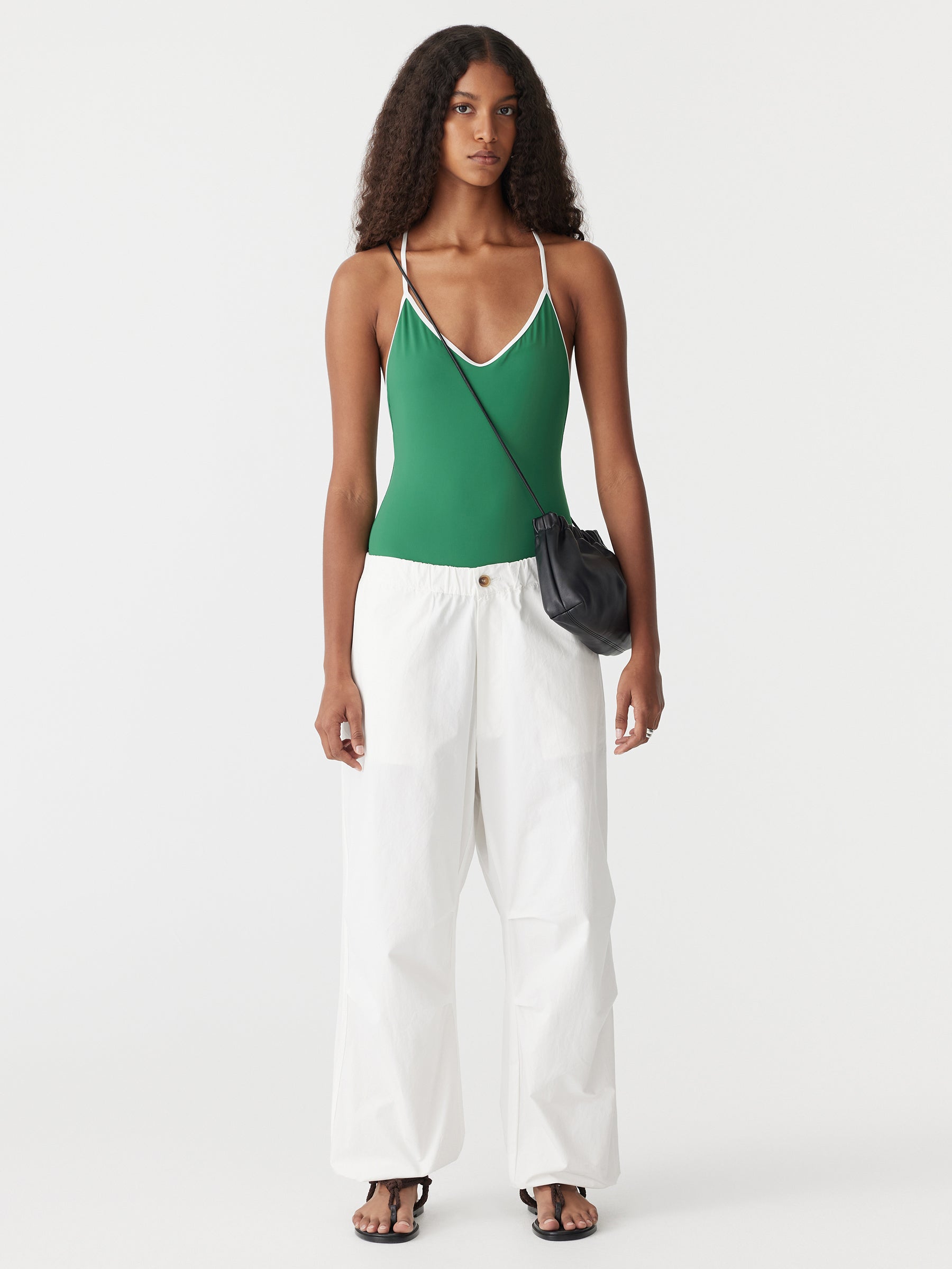 Crushed Cotton Parachute Pant