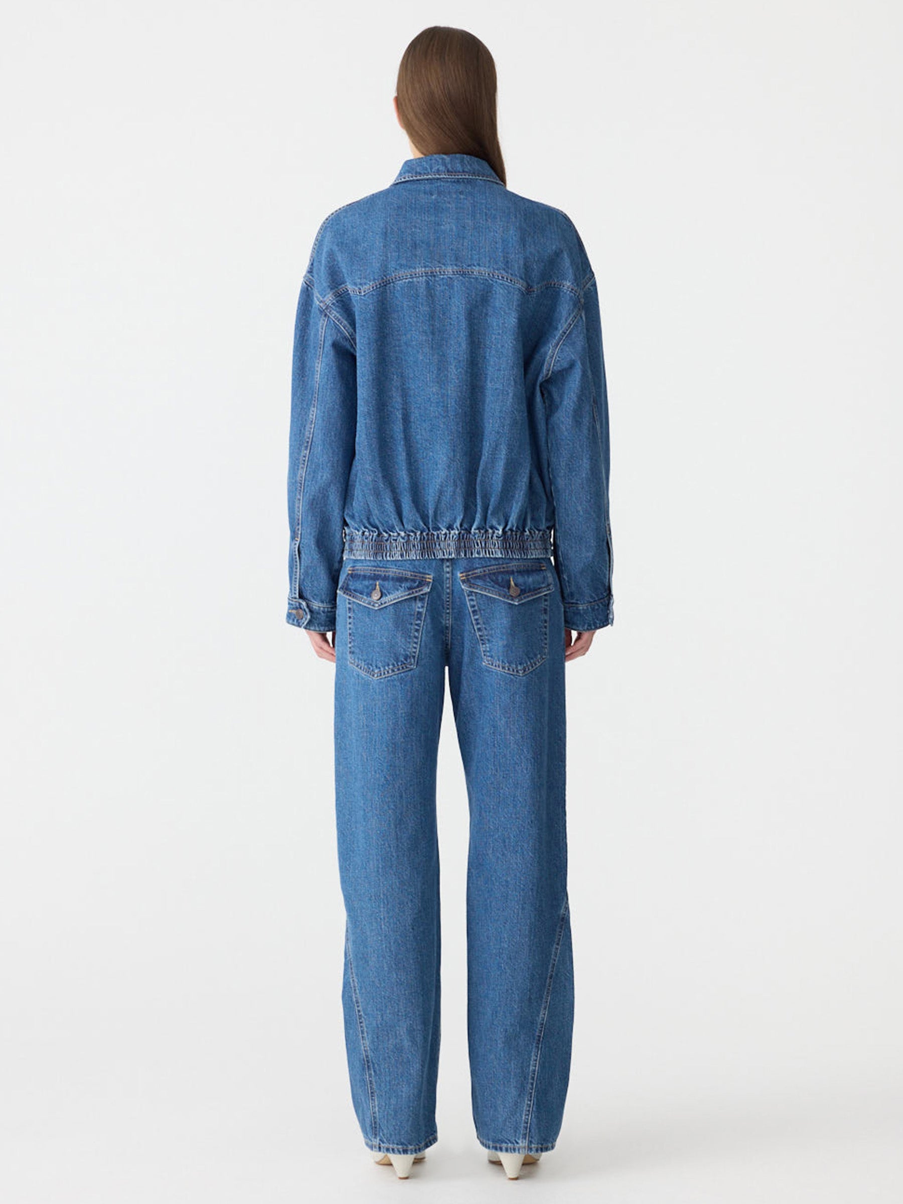Yoke Detail Denim Jacket – BASSIKE