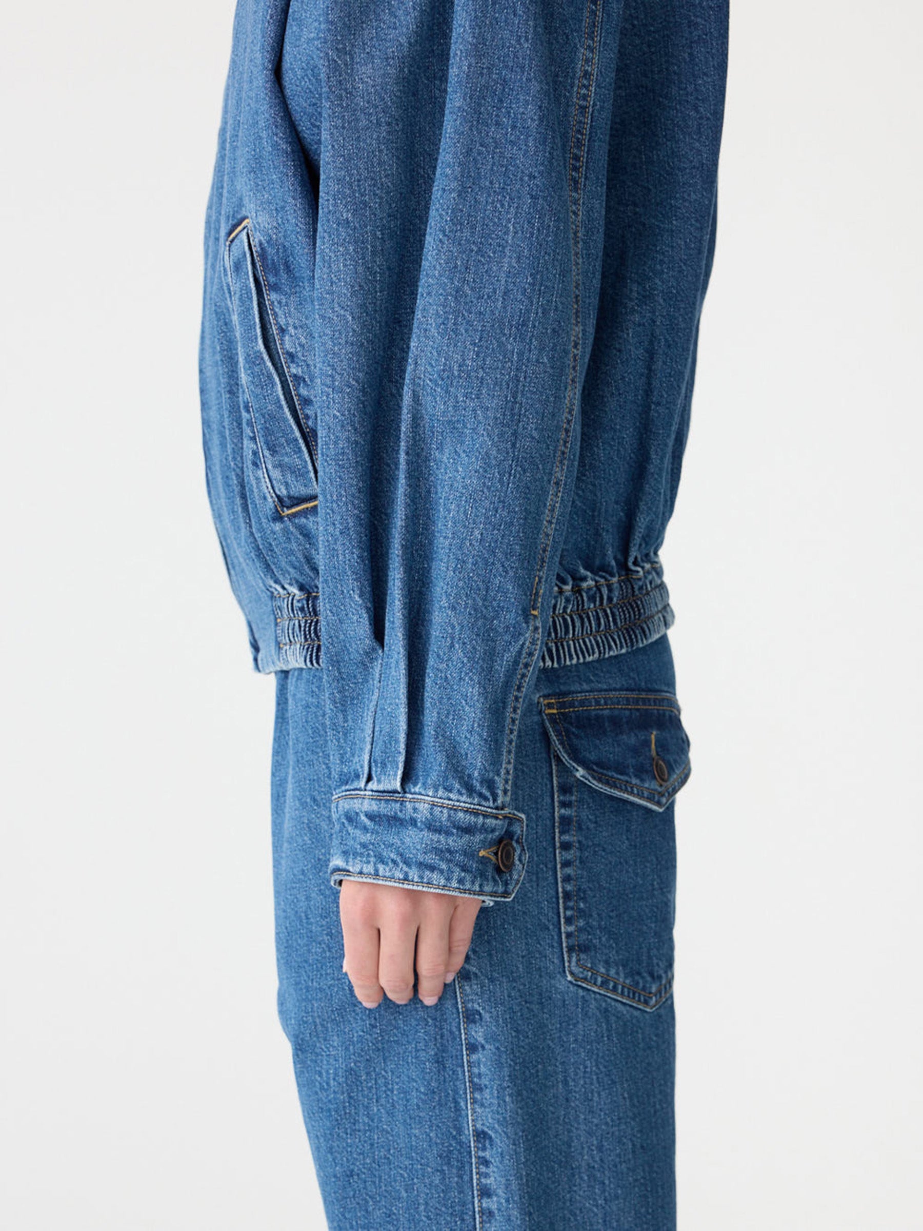 Yoke Detail Denim Jacket – BASSIKE