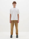 pleat front slouch chino