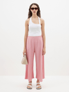 textured crepe culotte