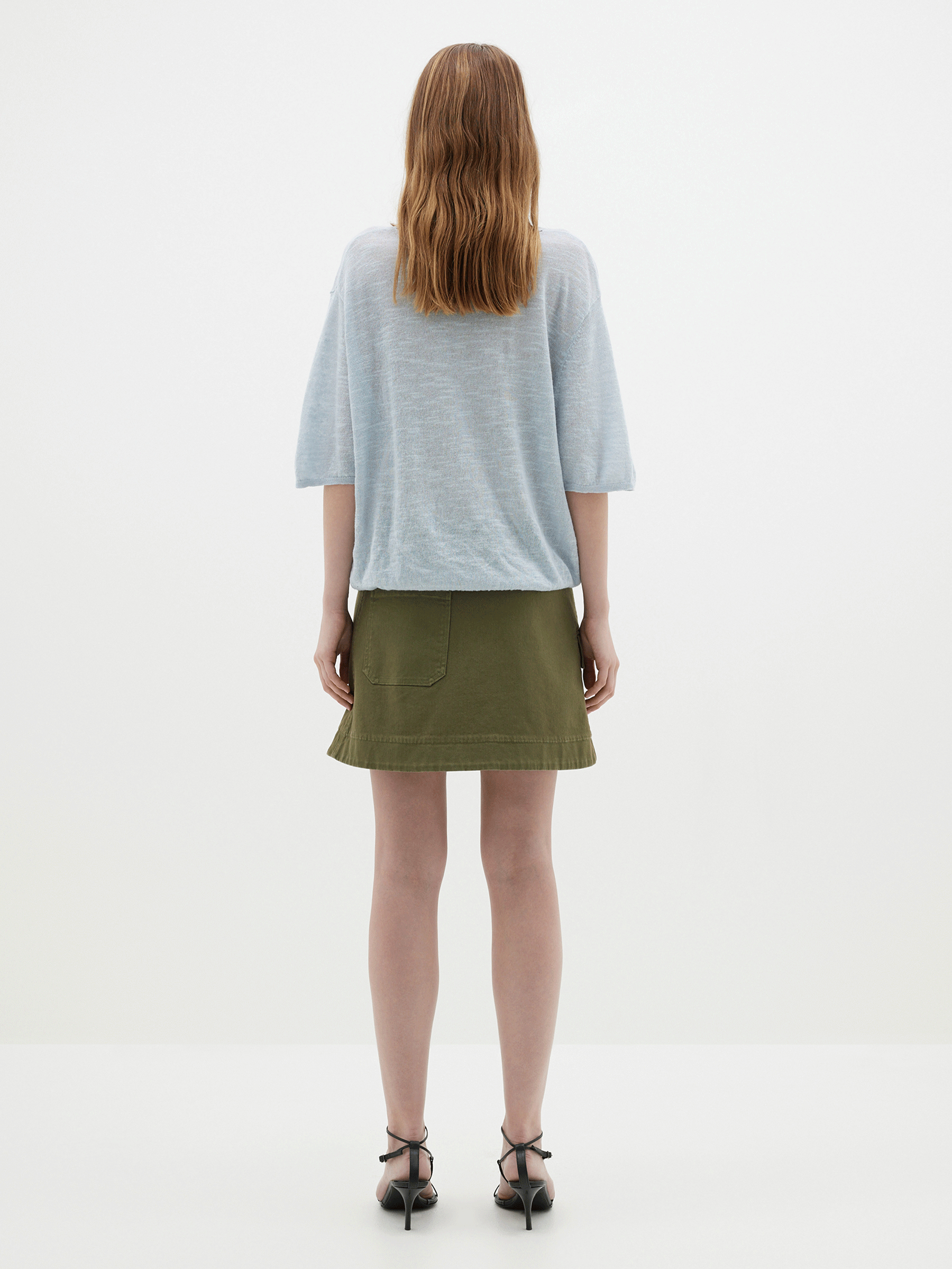 Bassike strap detail clearance skirt
