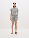 french terry athletic shorts