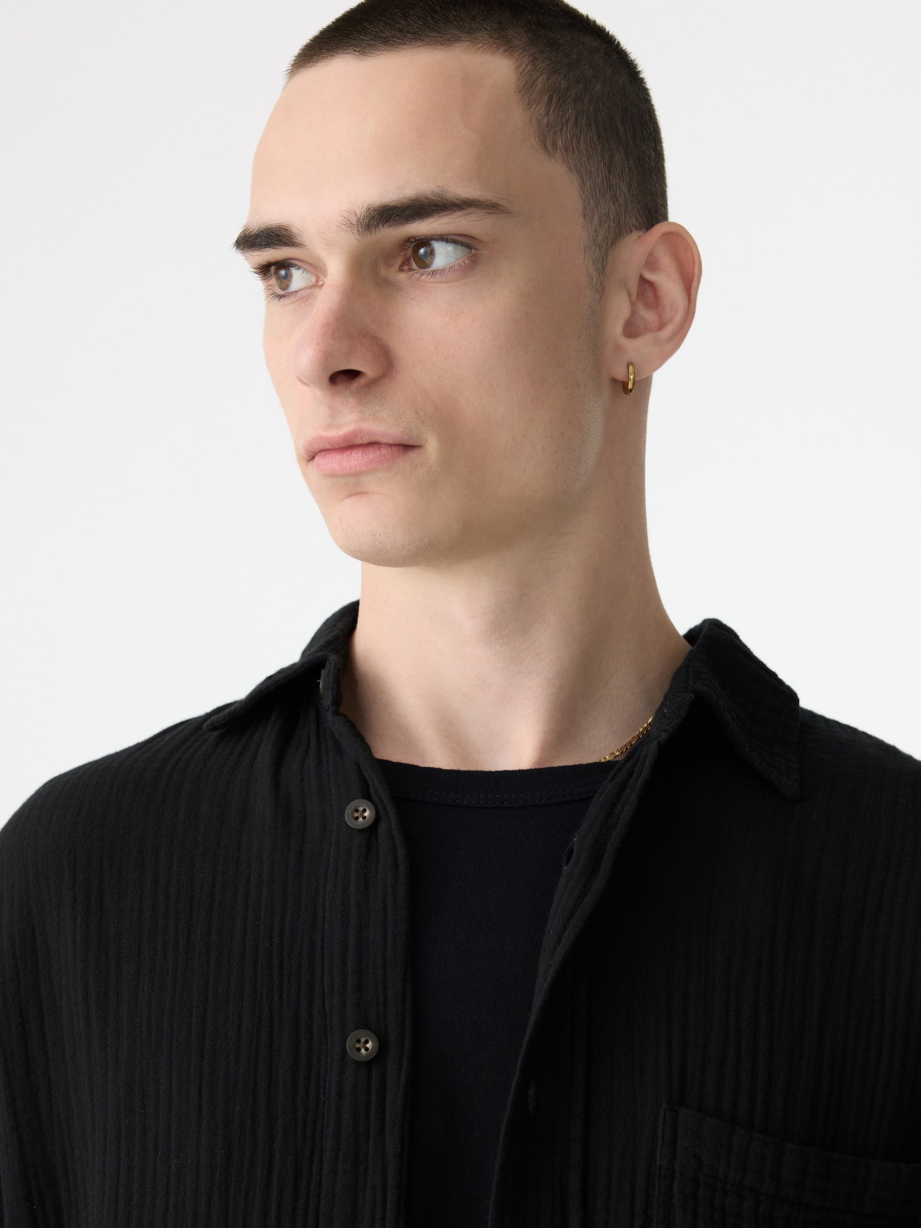 Gauze Oversized Short Sleeve Shirt – BASSIKE