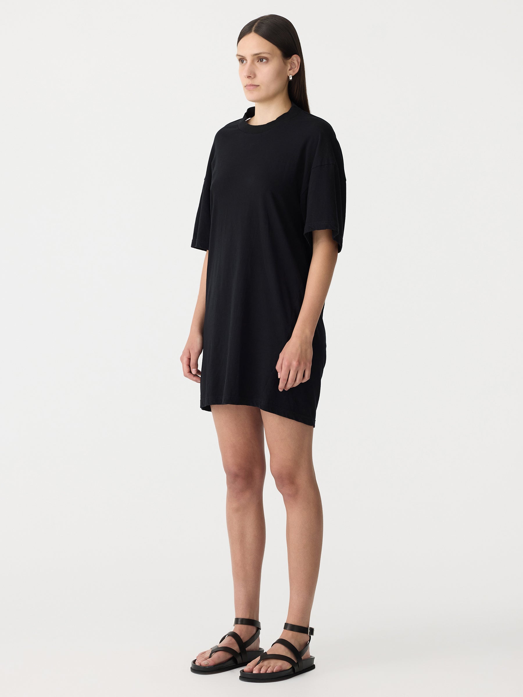 Bassike t shirt dress clearance