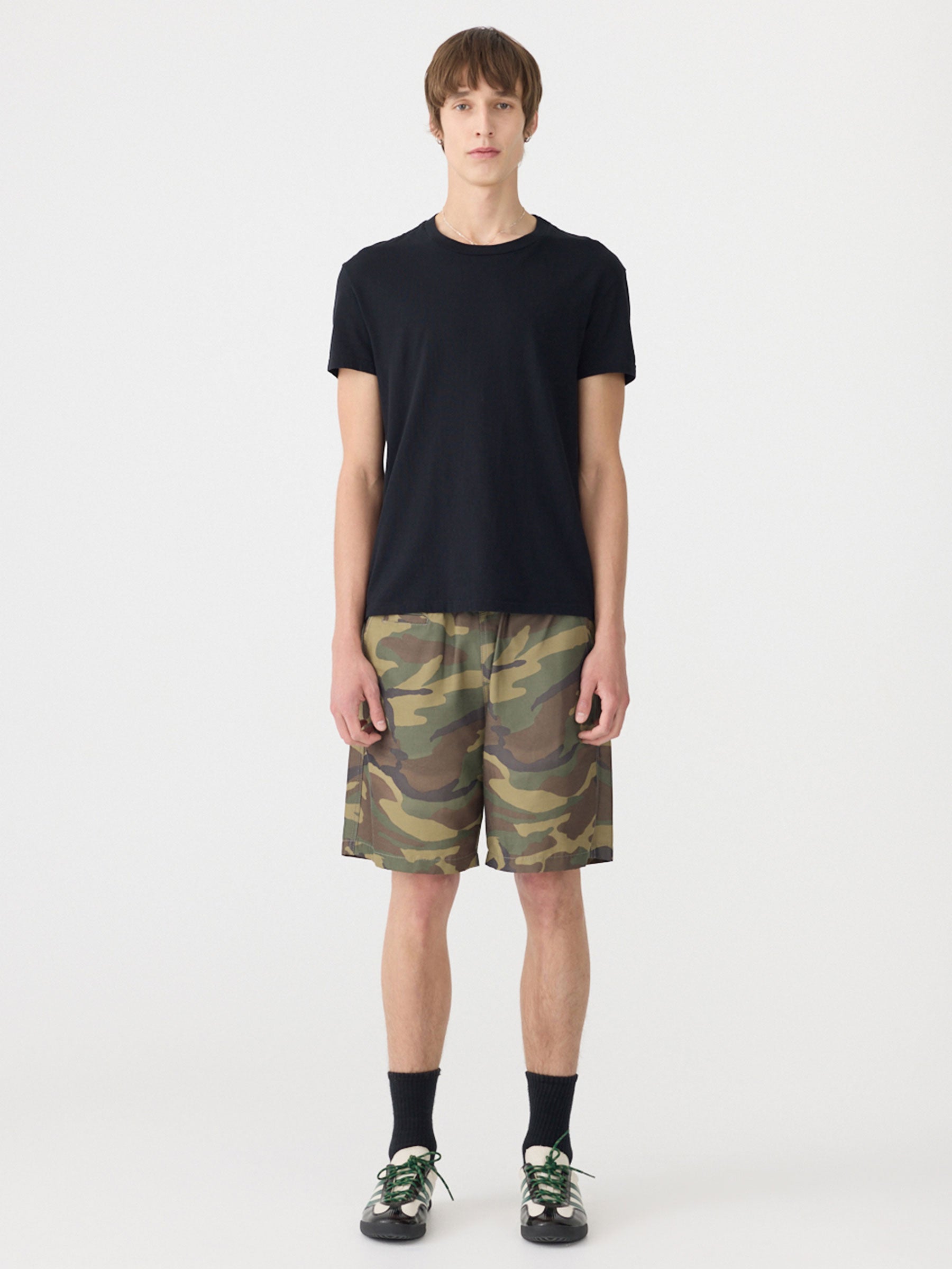 Camo Nylon Pull On Short